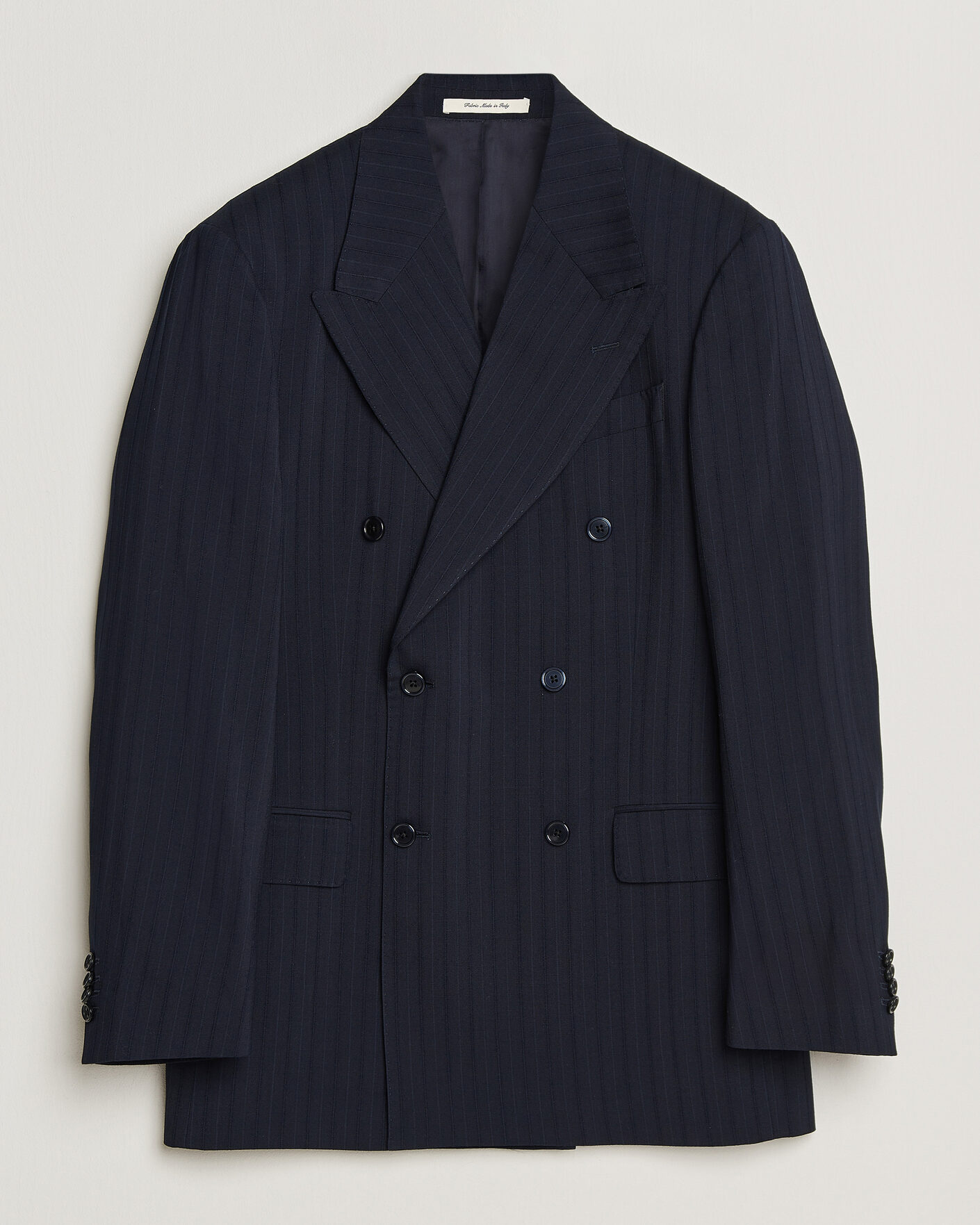 Heren | Blazers | GANT | Tonal Pinstriped Suit Blazer Evening Blue