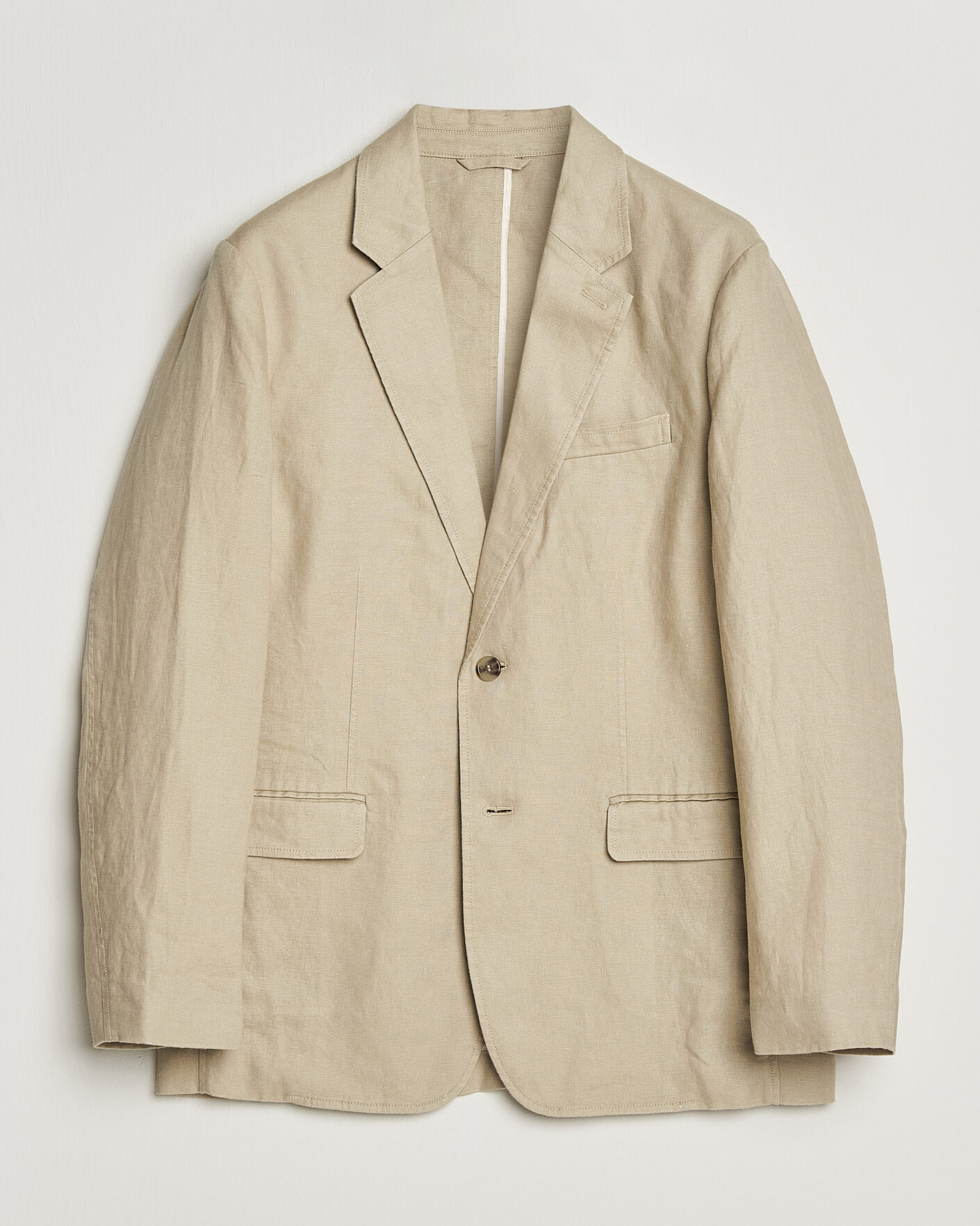 Homme | Blazers | GANT | Garment Dyed Linen Blazer Oat Beige