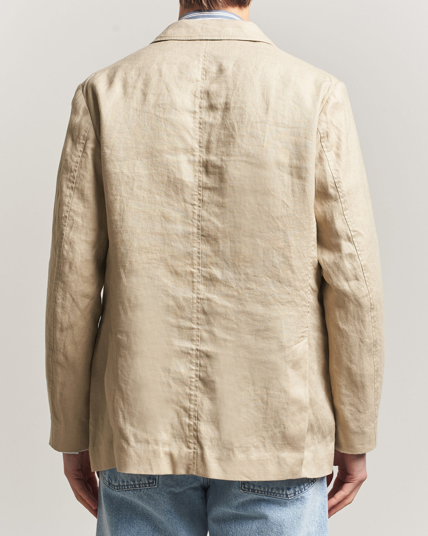 Homme | Blazers | Gant | Garment Dyed Linen Blazer Oat Beige