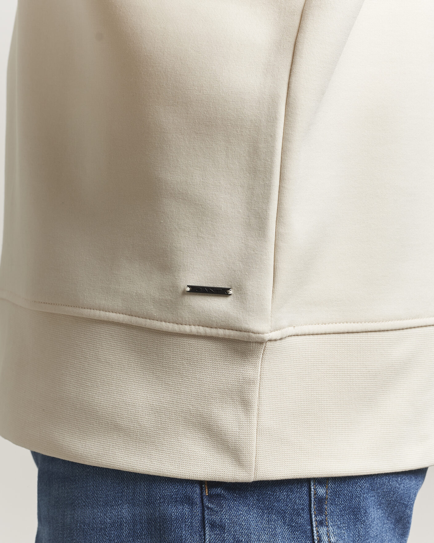 Homme | Pulls Et Tricots | GANT | Interlock Half Zip Creamed White