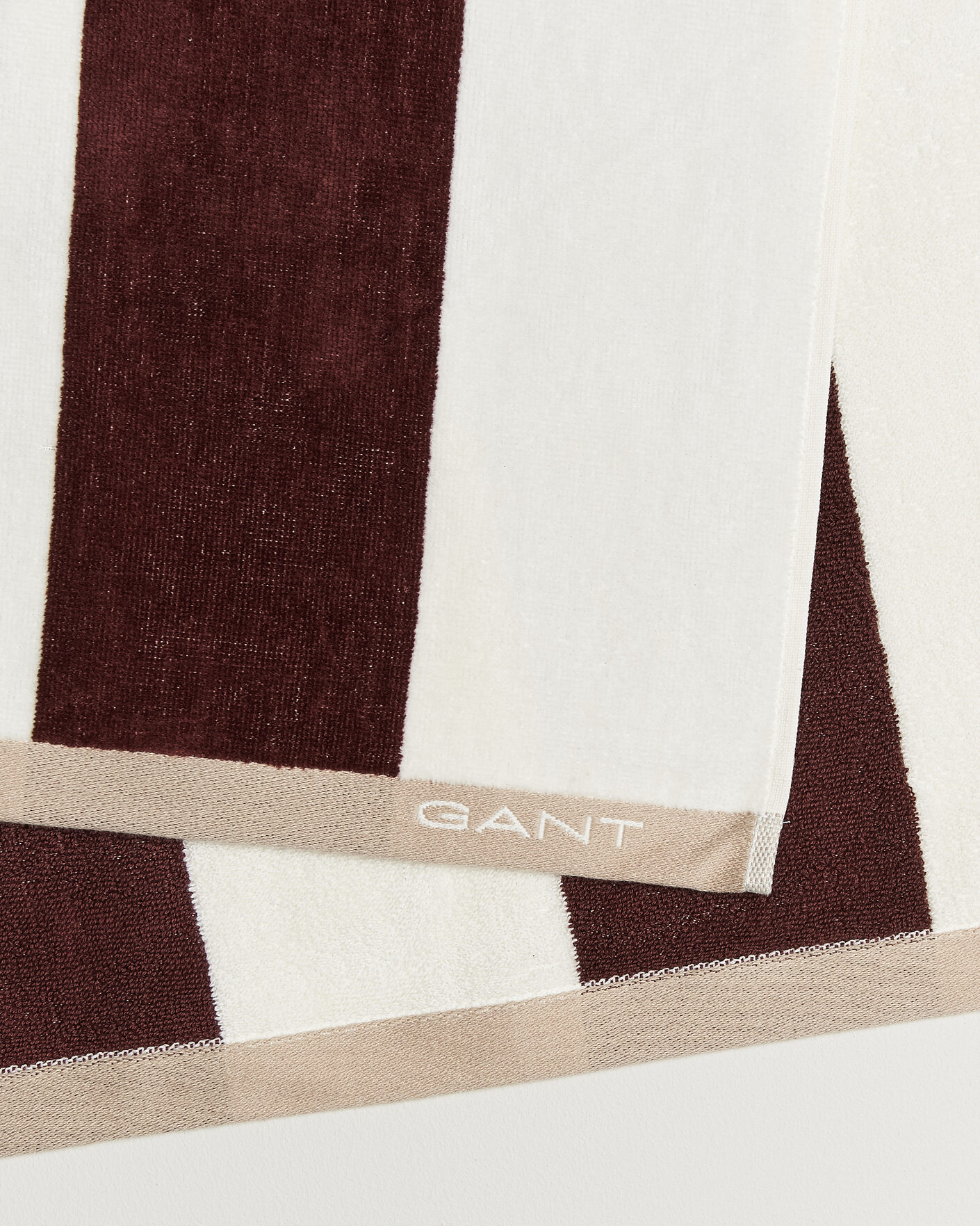 Homme | Tissus | GANT | Striped Beach Towel Fresh Soil