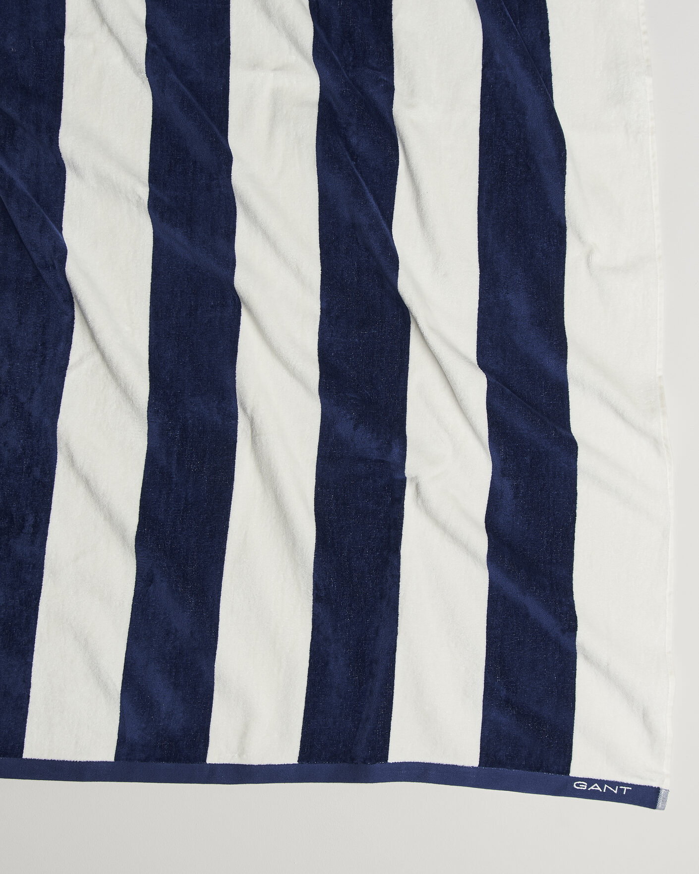 Homme | Tissus | GANT | Striped Beach Towel Vintage Blue