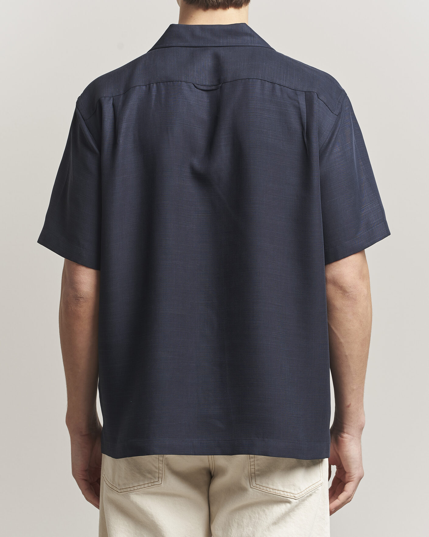 Heren | Overhemden | Gant | Regular Fit Lyocell Resort Shirt Evening Blue