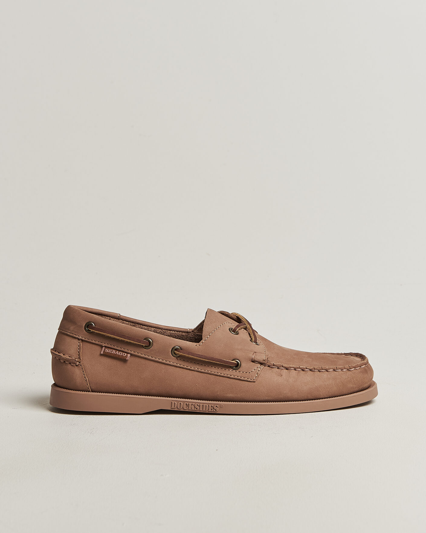 Homme | Chaussures Bateau | Sebago | Docksides Portland Nubuck Boat Shoe Beige Taupe