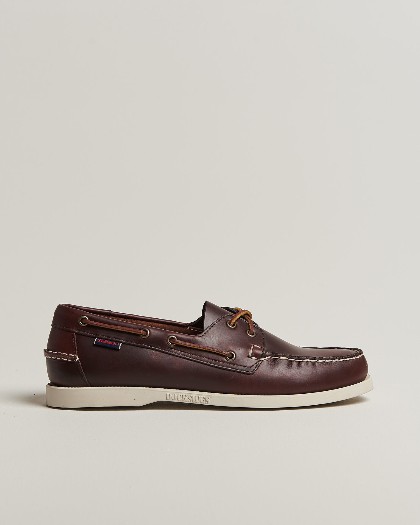 Heren | Bootschoenen | Sebago | Docksides Portland Waxed Boat Shoe Dark Brown