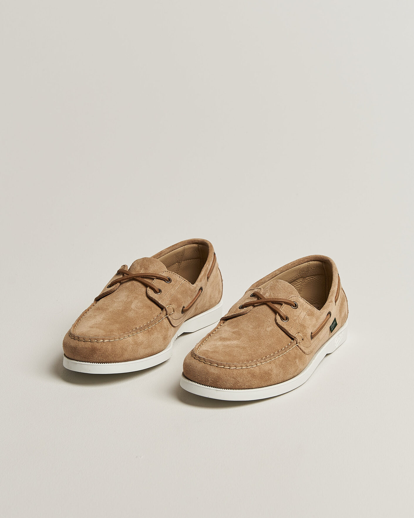 Heren | Bootschoenen | Paraboot | Barth Boat Shoe Beige Suede