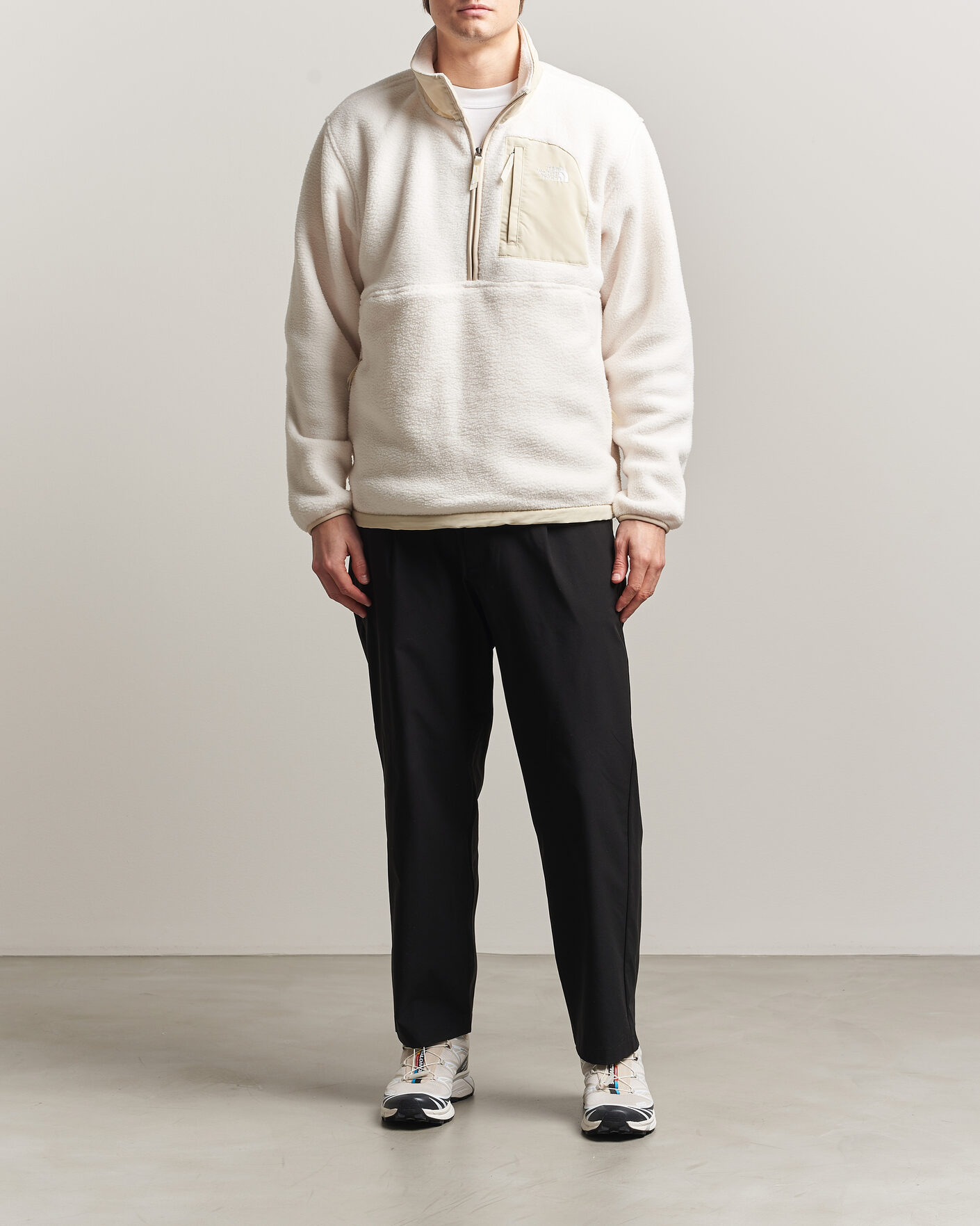 Homme | Pulls Et Tricots | The North Face | Yumiori Fleece Half Zip White Dune