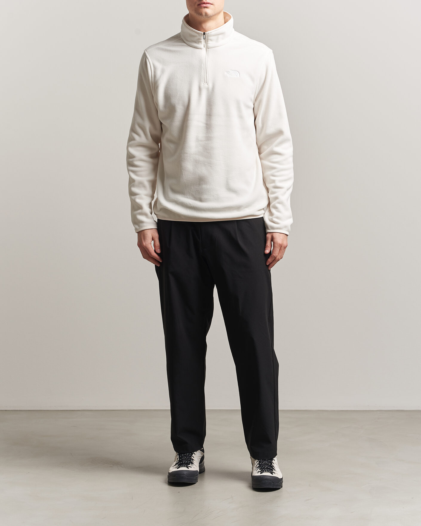 Heren | Truien | The North Face | Glacier 1/4 Zip Fleece White Dune