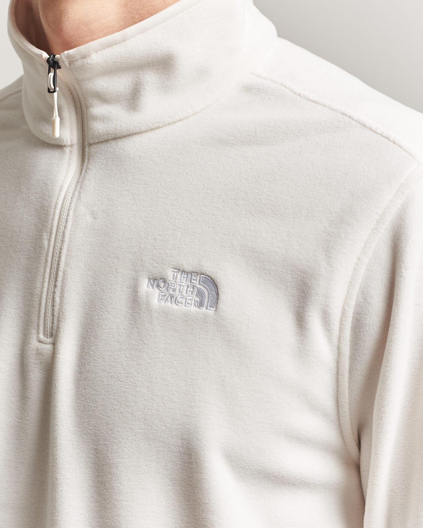 Heren | Truien | The North Face | Glacier 1/4 Zip Fleece White Dune
