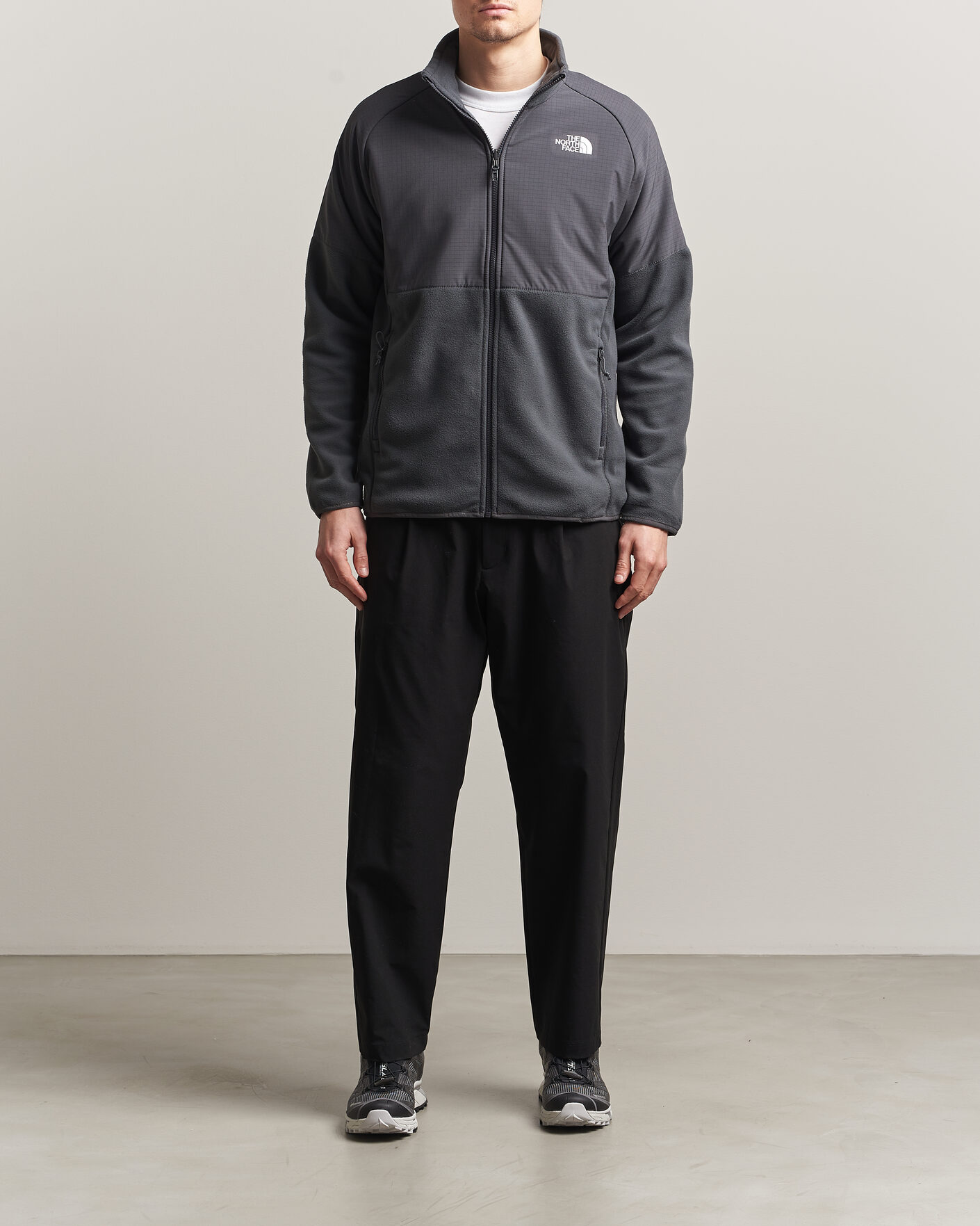 Heren | Truien | The North Face | Glacier Hybrid Fleece Black