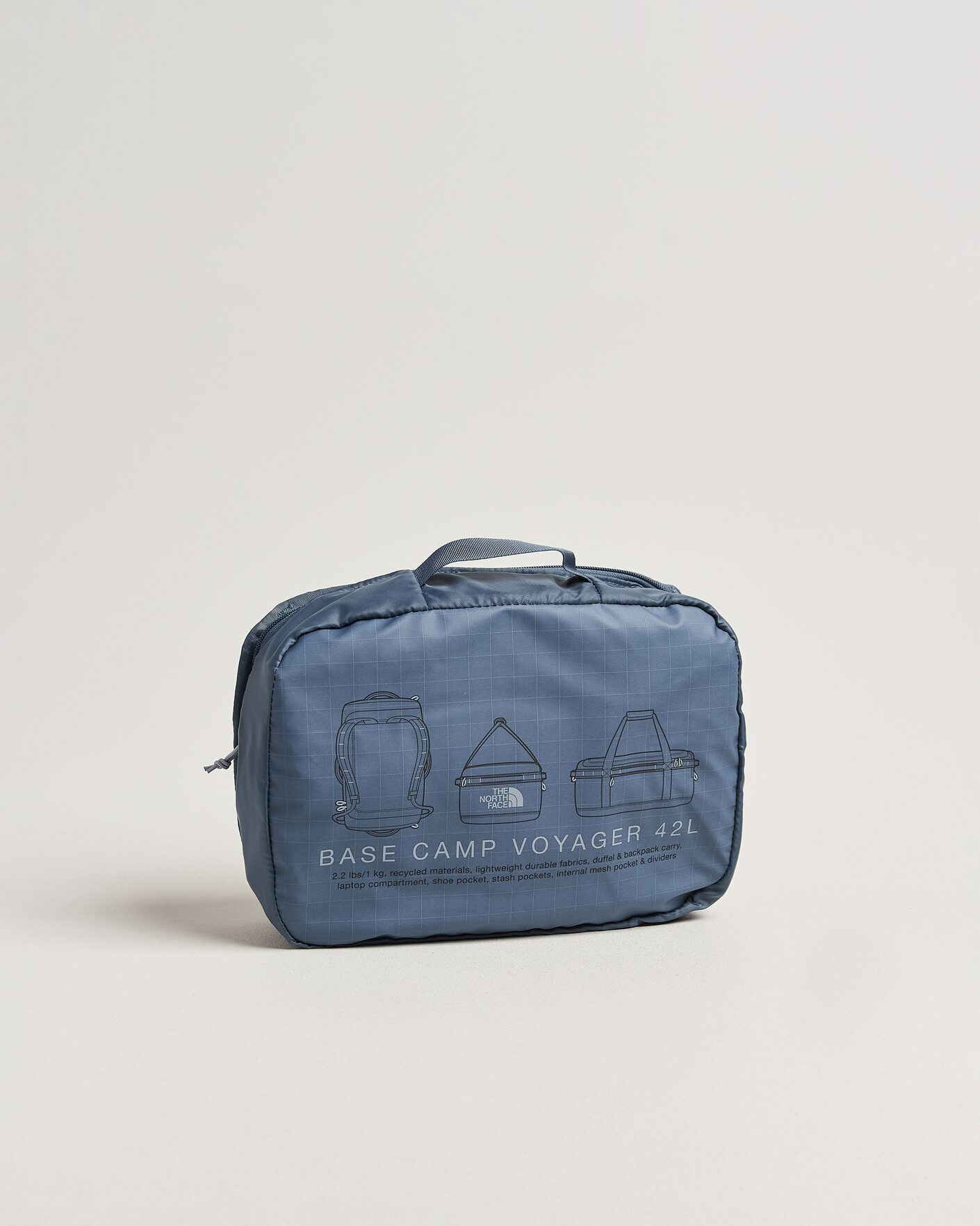 Heren | Tassen | The North Face | Base Camp Voyager Duffel 42 Granite Grey