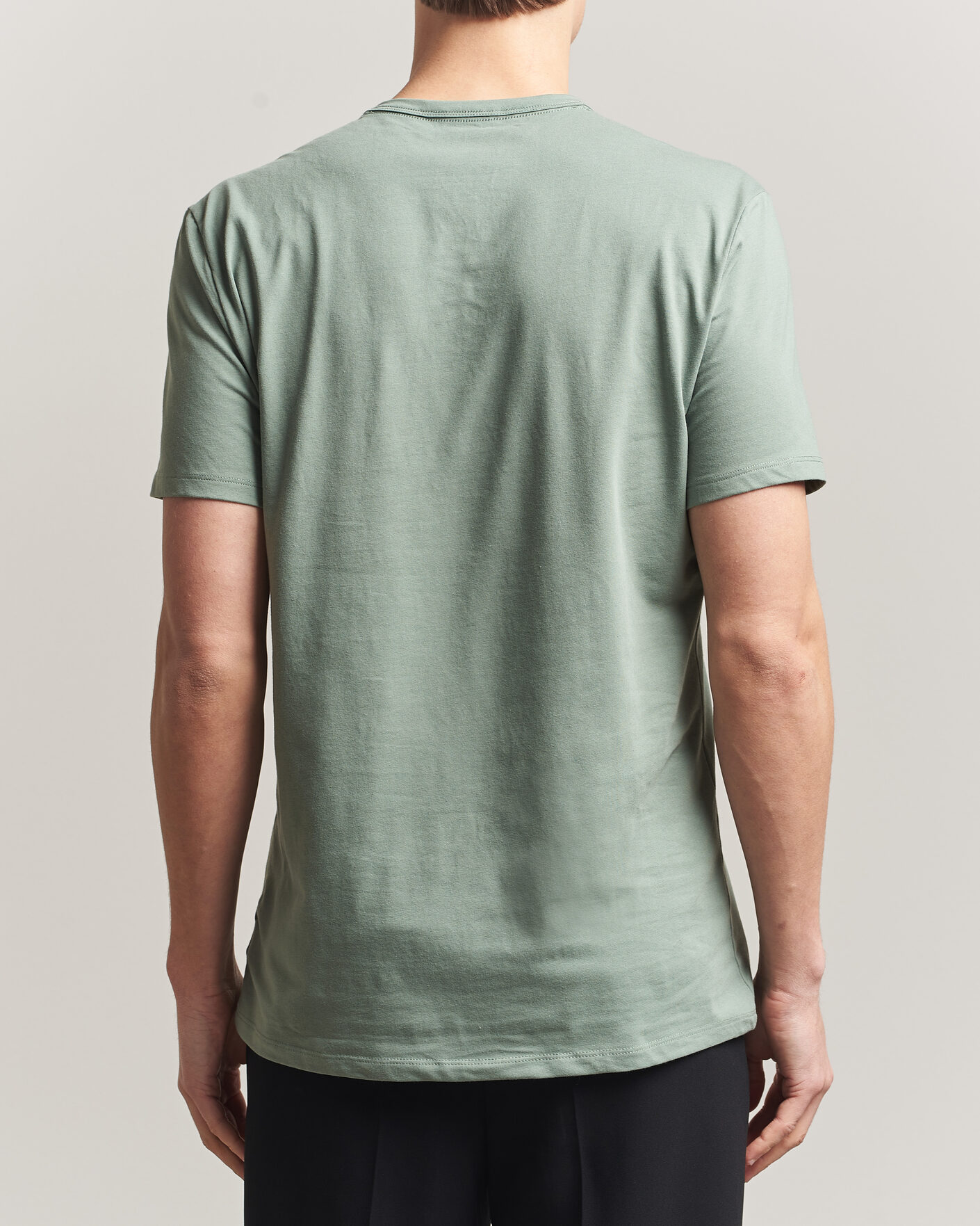 Heren | T-shirts | Calvin Klein | 3-Pack Cotton Stretch Crew Neck T-Shirt Black/Grey/Green