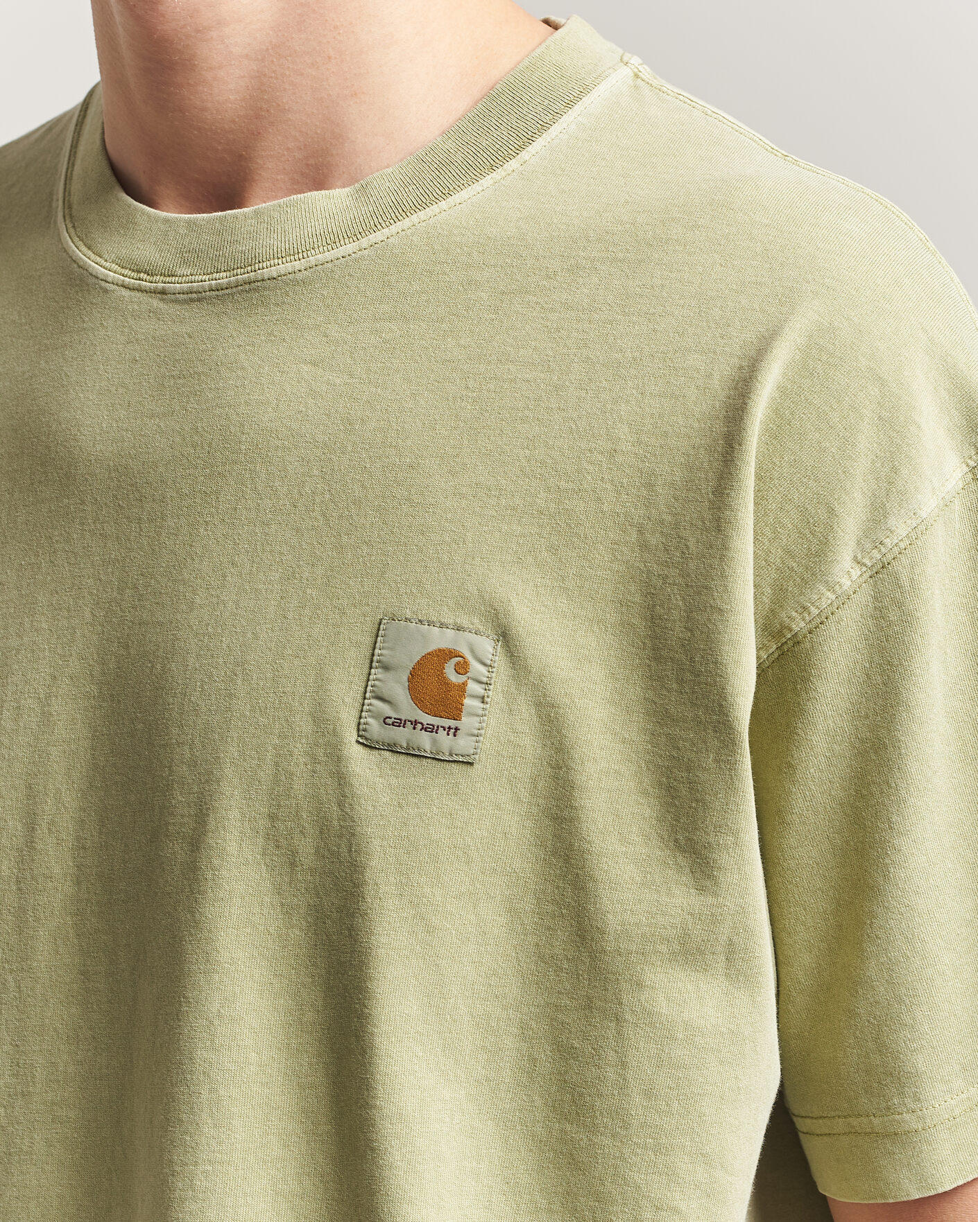Heren | T-shirts | Carhartt WIP | Nelson Cotton T-Shirt Gentle Green