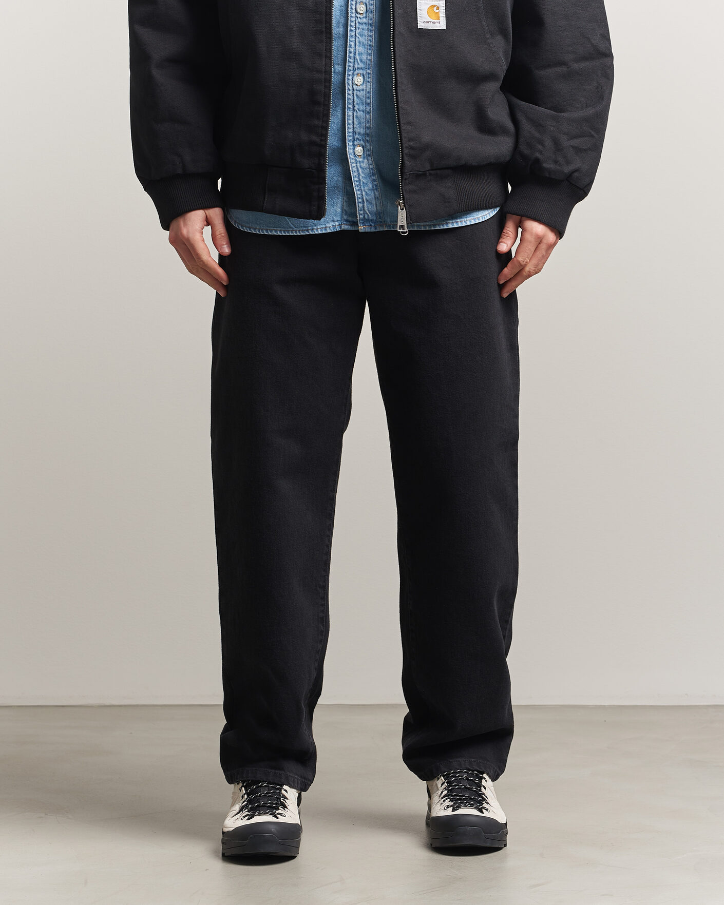 Heren | Jeans | Carhartt WIP | Aaron Pant Smith Denim Grey Stone Wash