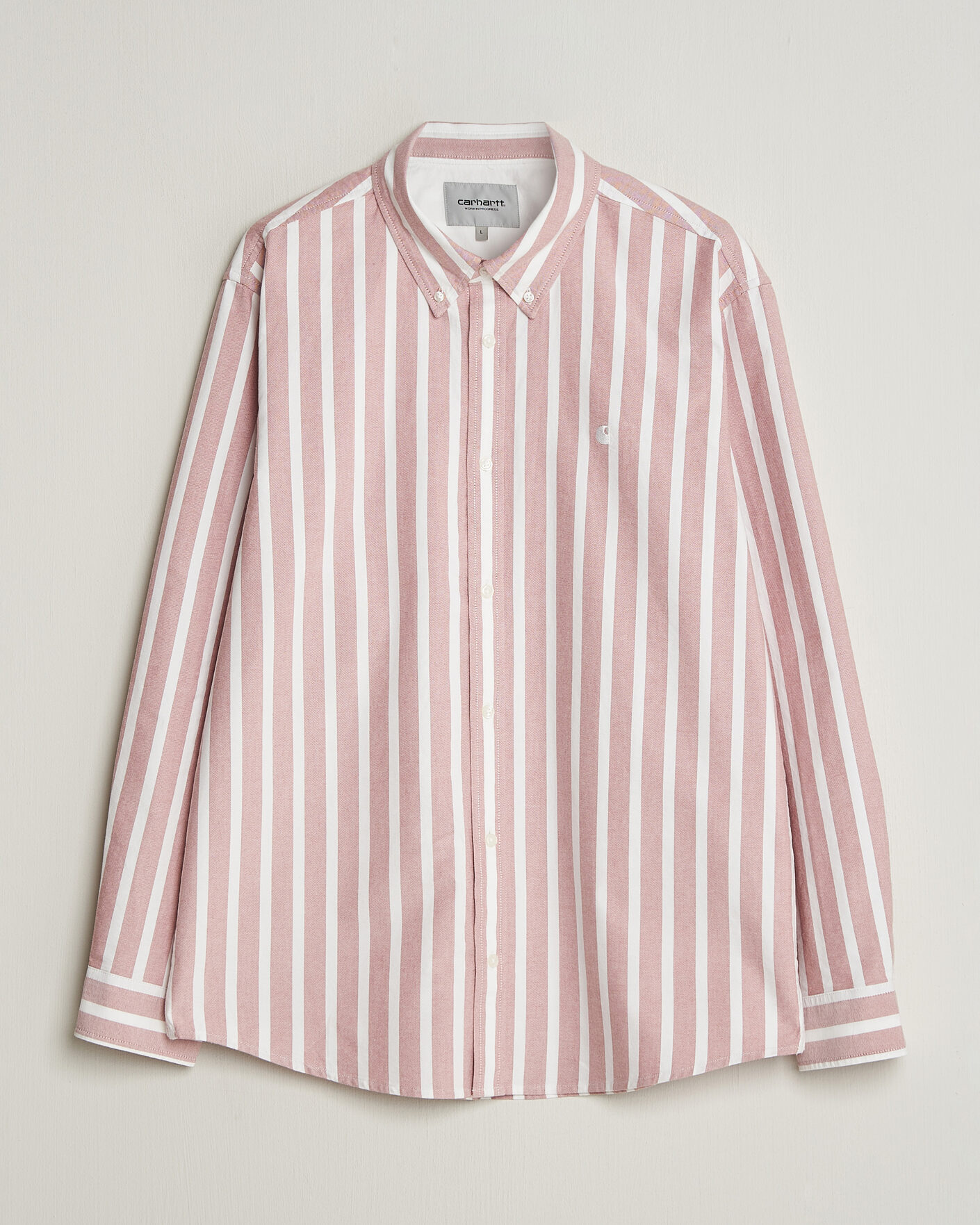 Homme | Chemises | Carhartt WIP | Deven Striped Oxford Shirt Oxide Red