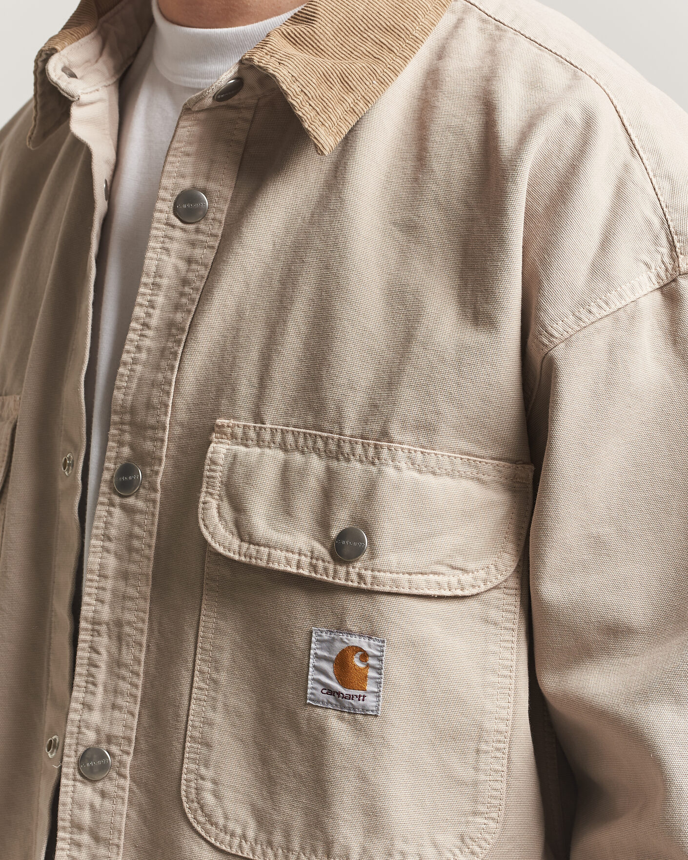 Heren | Jassen | Carhartt WIP | Prescott Shirt Jacket Beige