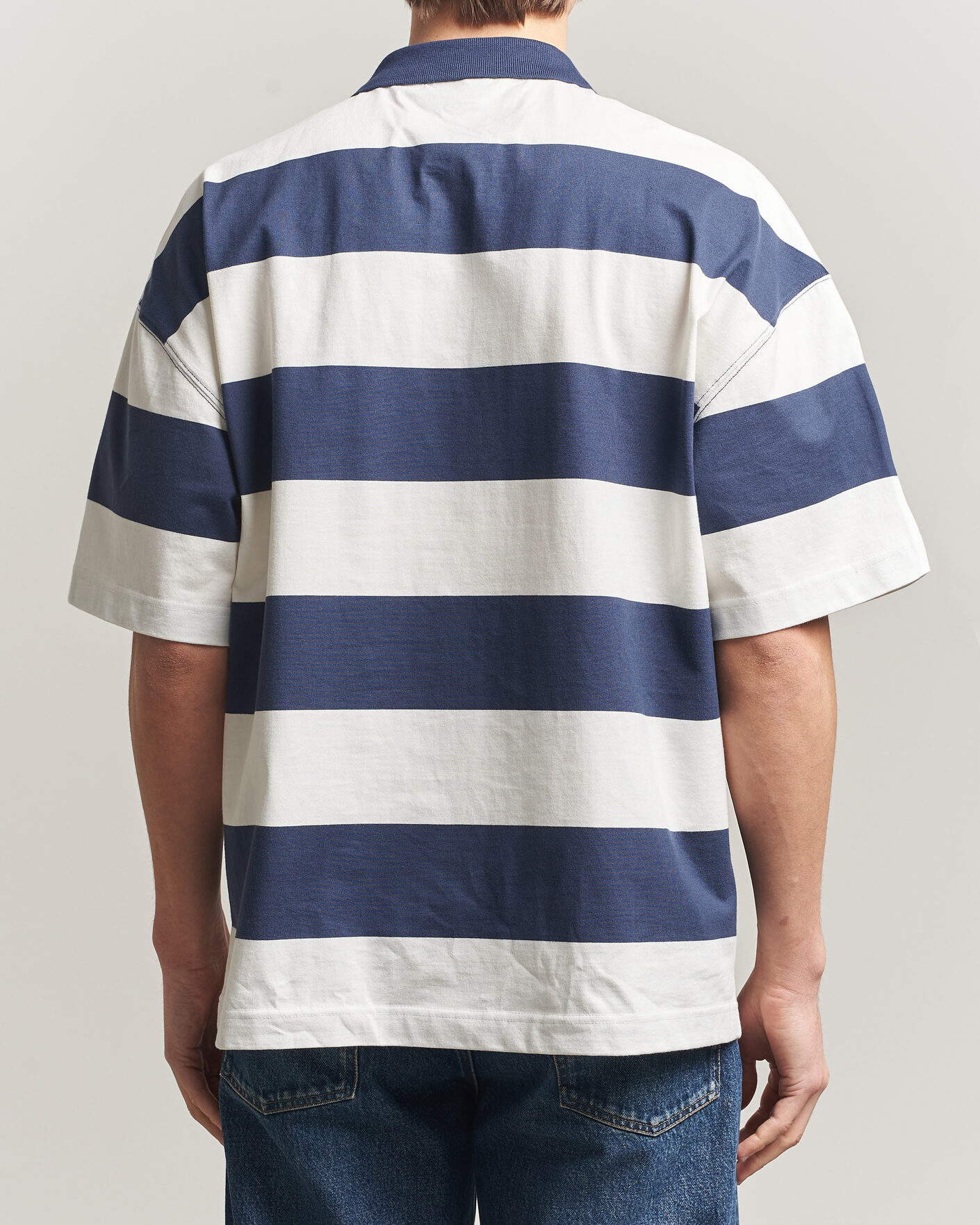Heren | Polo's | Carhartt WIP | Delrey Polo Blue Stripe