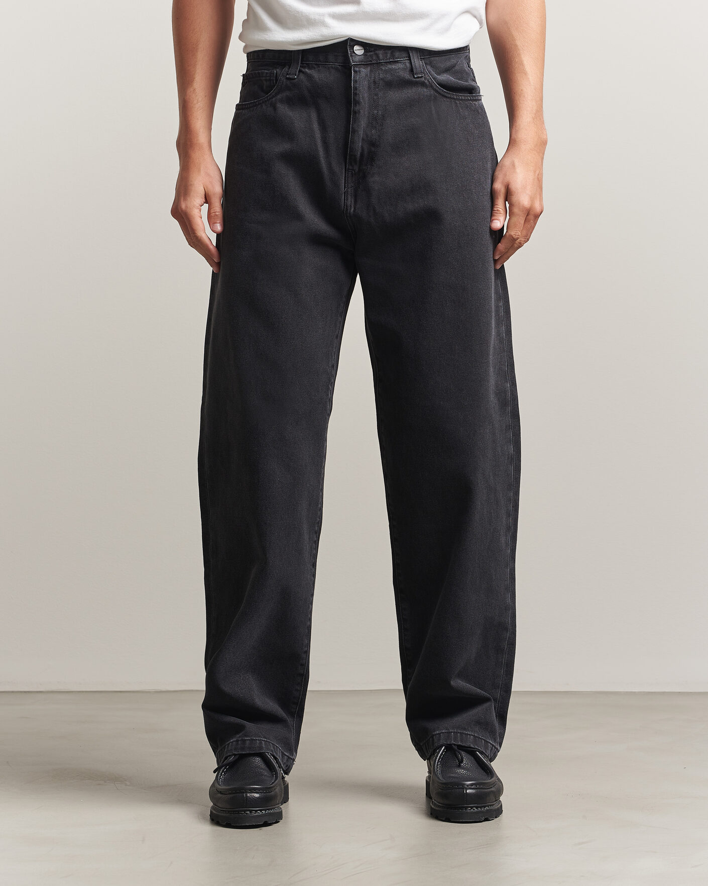 Heren | Jeans | Carhartt WIP | Landon Pant Robertson Denim Black Stone Washed