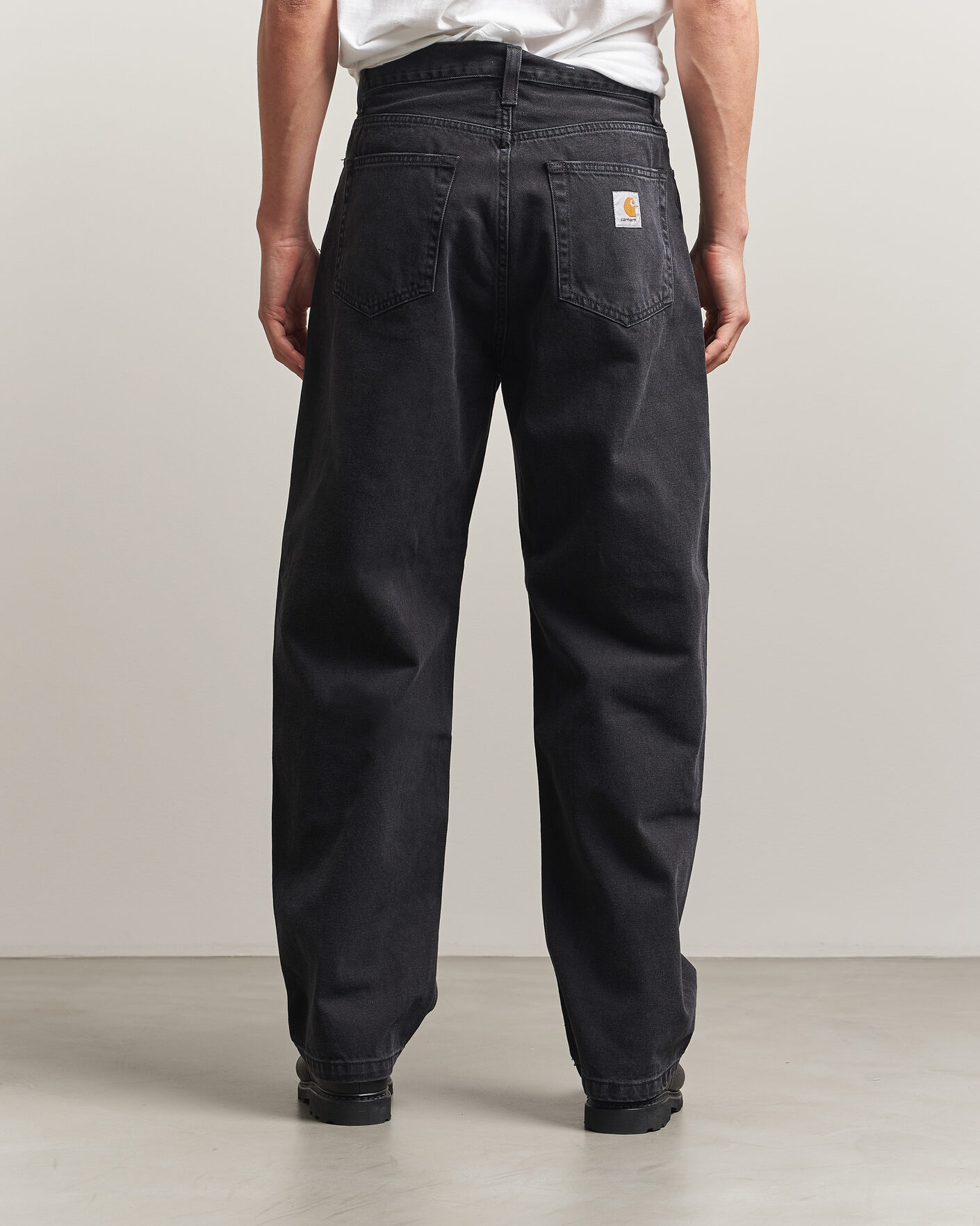 Heren | Jeans | Carhartt WIP | Landon Pant Robertson Denim Black Stone Washed