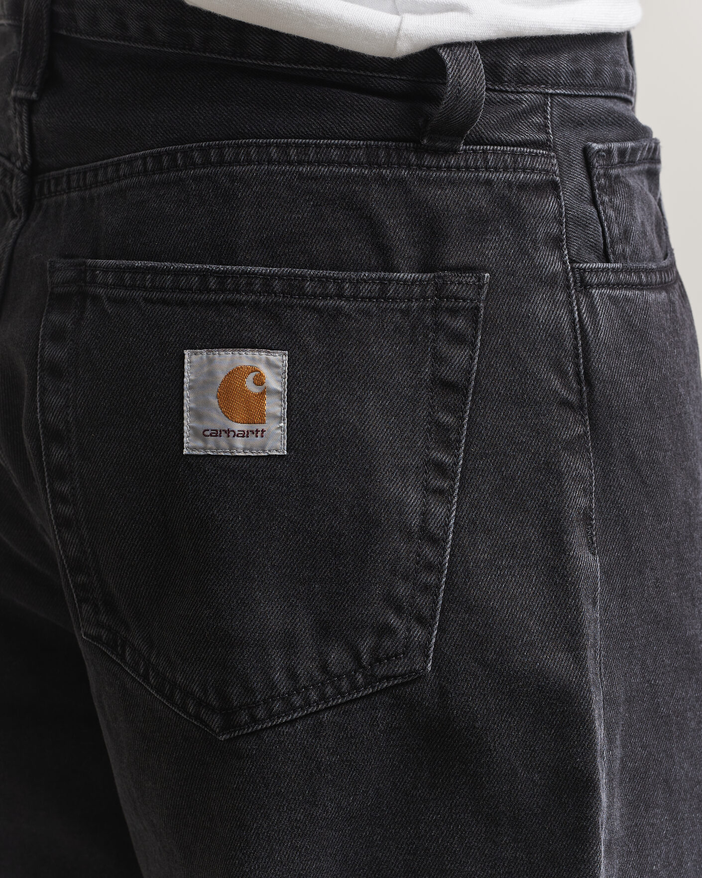 Heren | Jeans | Carhartt WIP | Landon Pant Robertson Denim Black Stone Washed