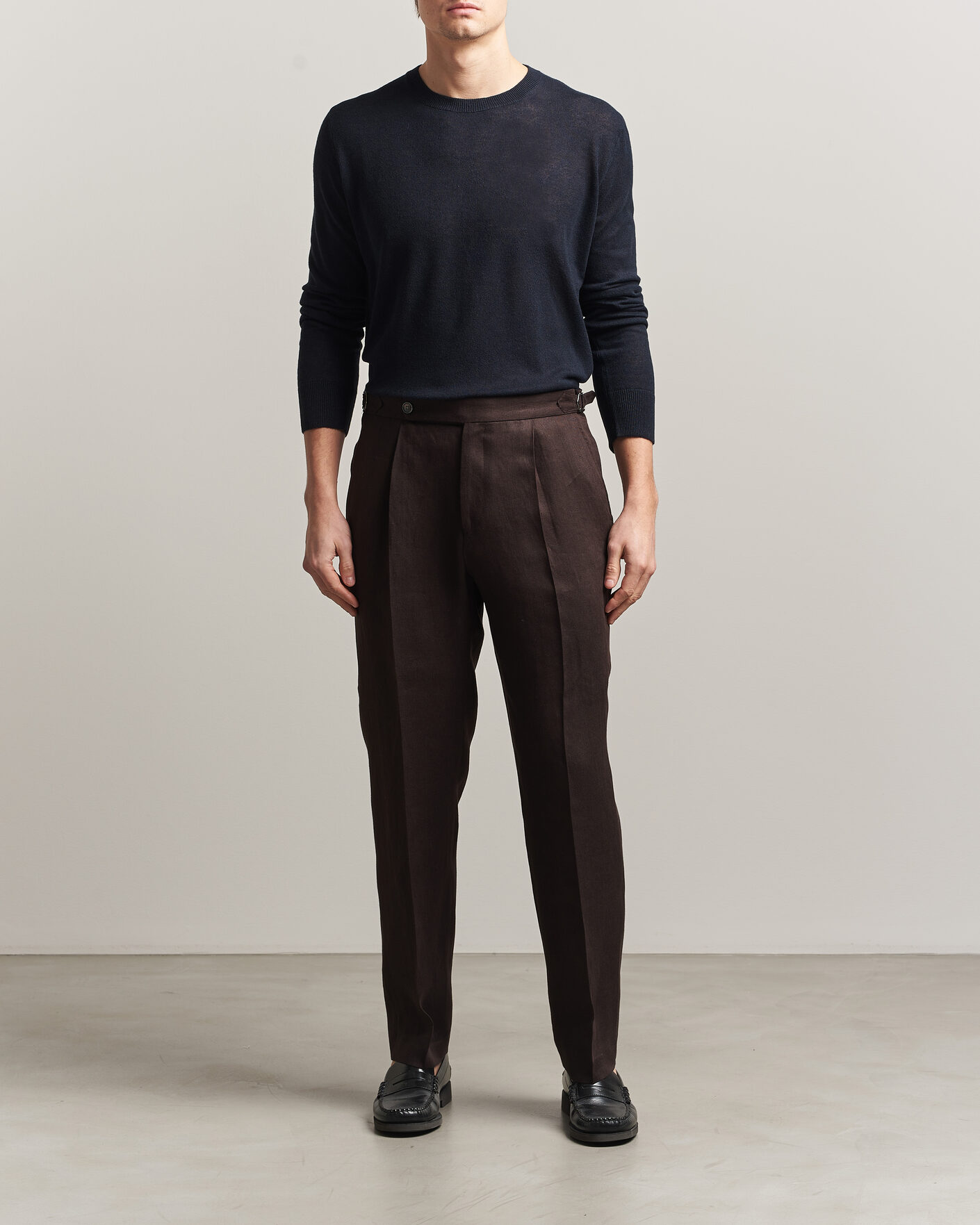 Homme | Pulls Et Tricots | Piacenza Cashmere | Soft Silk/Cashmere Crew Neck Navy