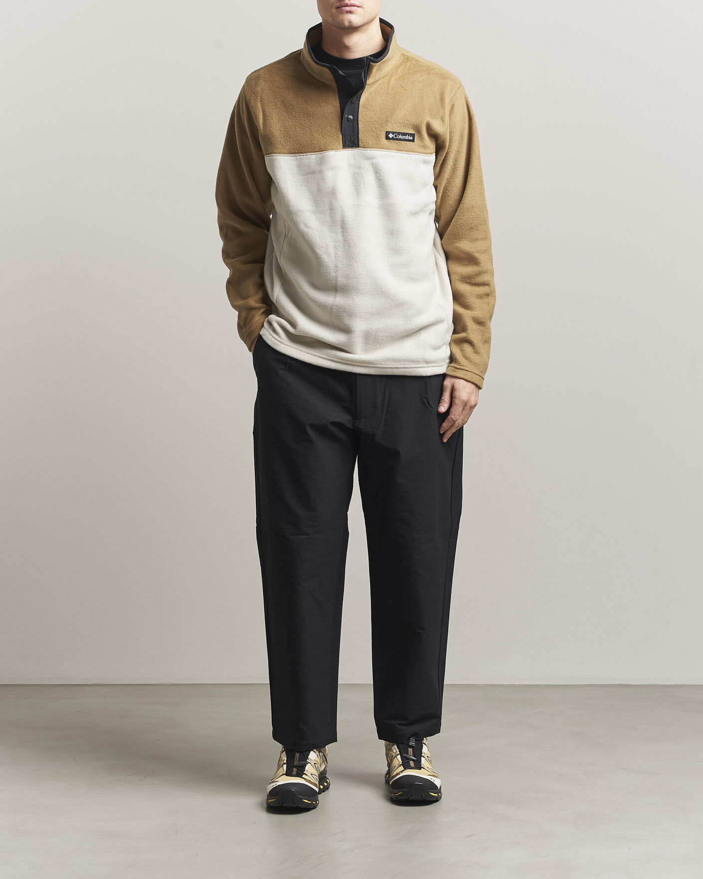 Heren | Truien | Columbia | Steens Mountain Half Zip 2.0 Fleece Dark Stone/Delta