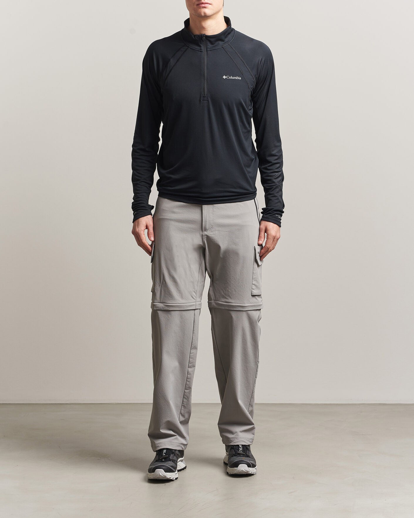 Homme | T-shirts | Columbia | Stealth Spring Half-Zip T-Shirt Black