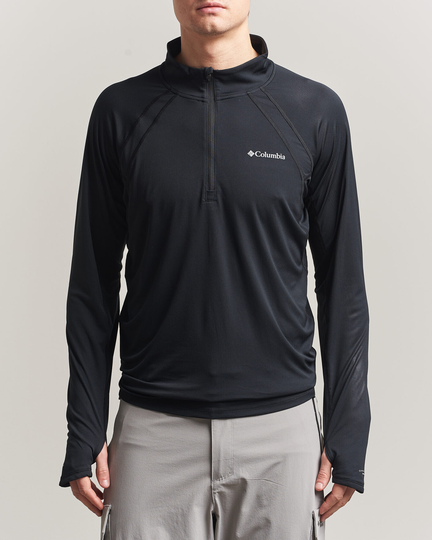 Homme | T-shirts | Columbia | Stealth Spring Half-Zip T-Shirt Black