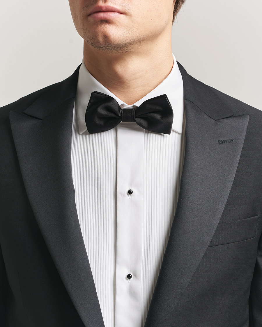 Heren | Vlinderdassen | Canali | Silk Bow Tie Black