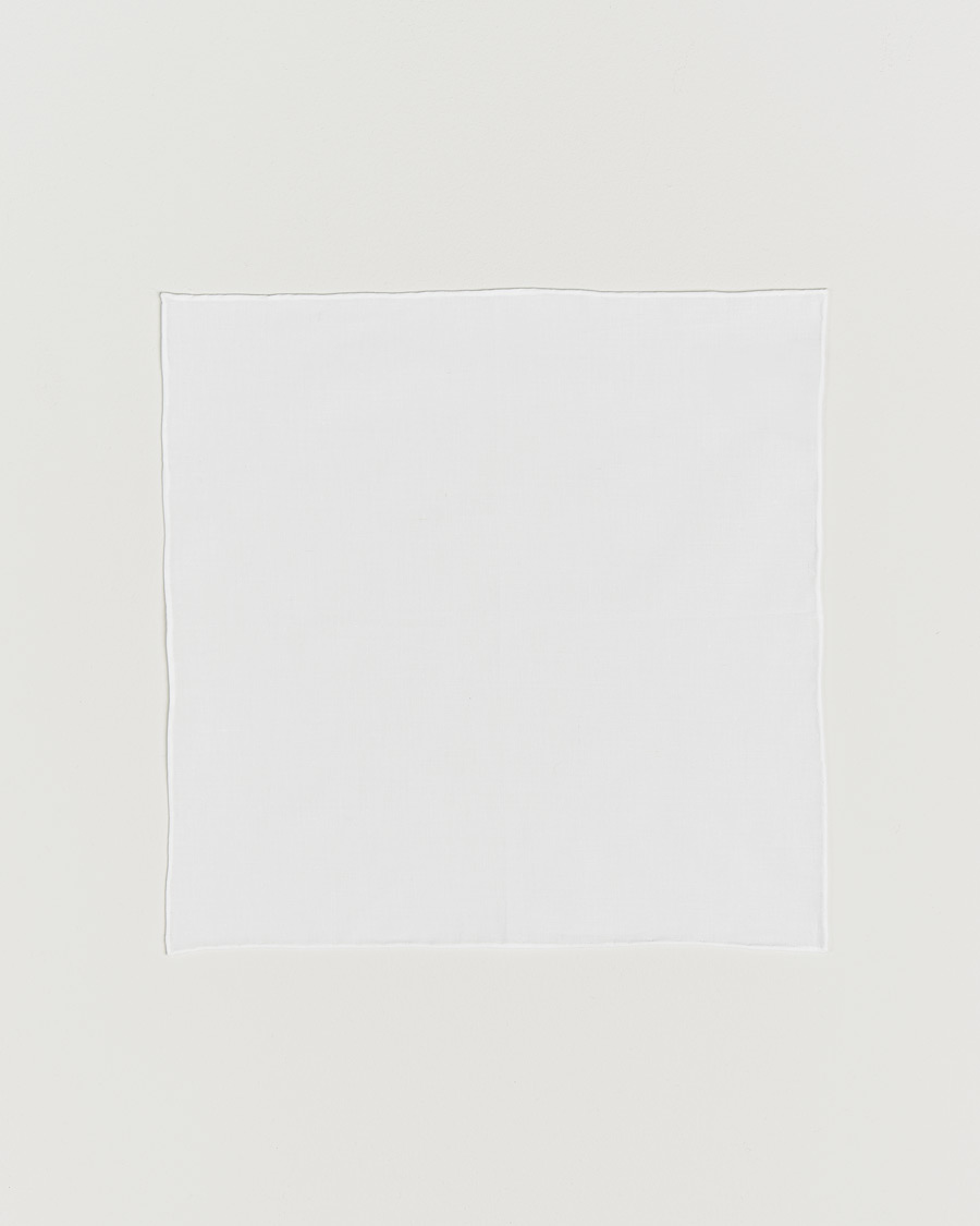 Heren | Pochets | Canali | Pocket Square White