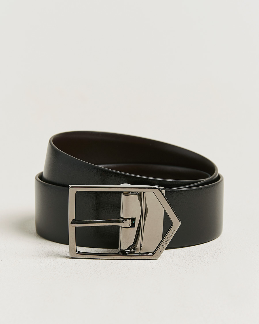 Homme | Ceintures | Canali | Reversible Leather Belt Black/Brown