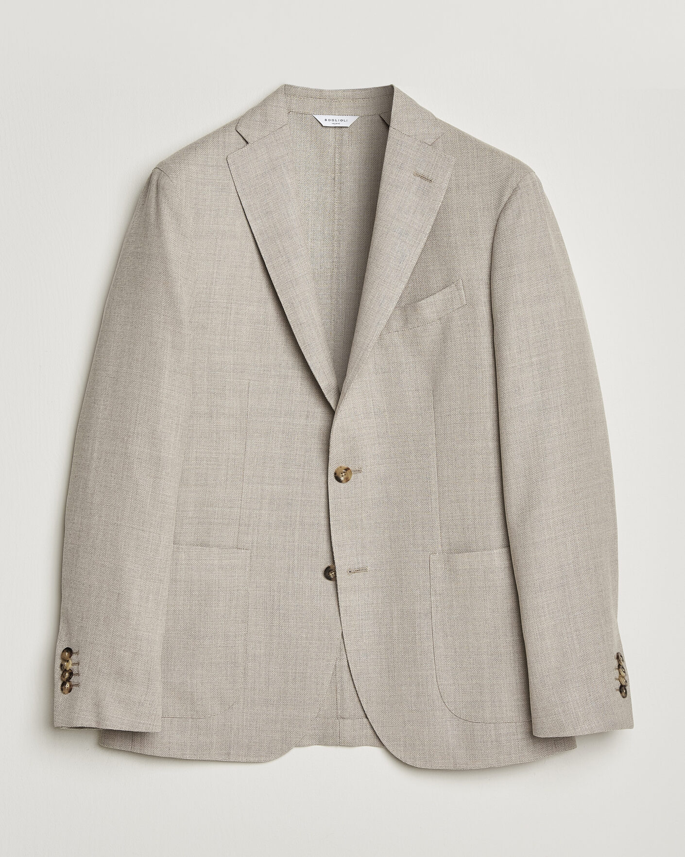Homme | Blazers | Boglioli | K Jacket Wool Hopsack Blazer Light Beige