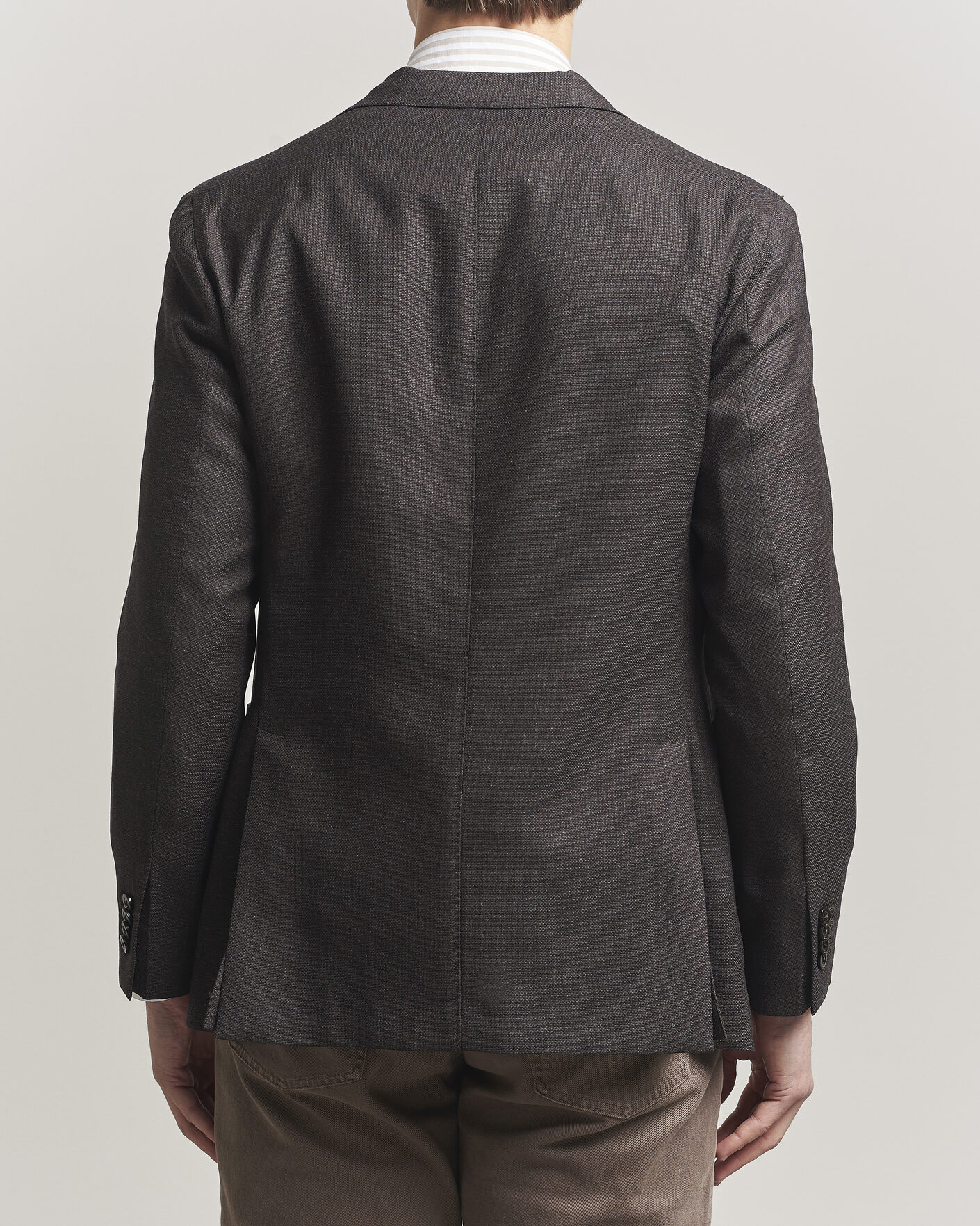 Heren | Blazers | Boglioli | K Jacket Wool Hopsack Blazer Dark Brown