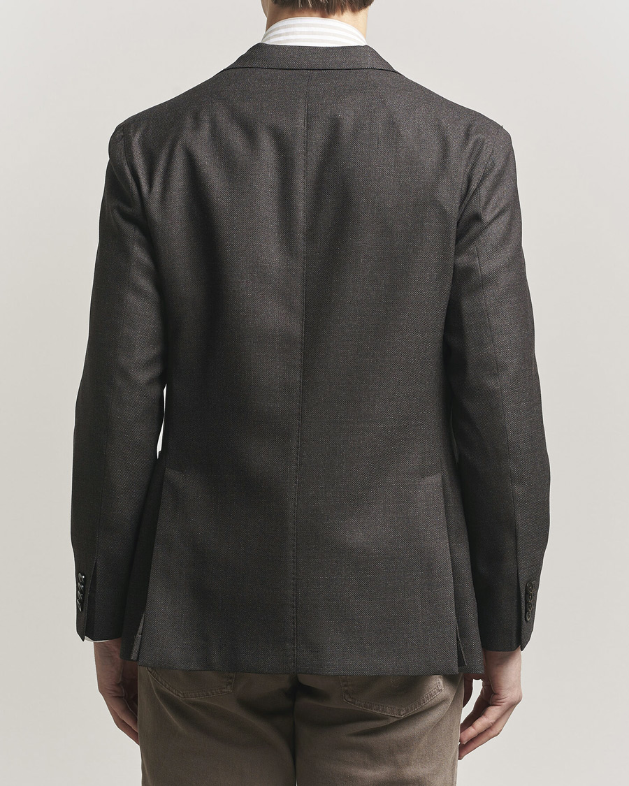 Homme | Blazers | Boglioli | K Jacket Wool Hopsack Blazer Dark Brown