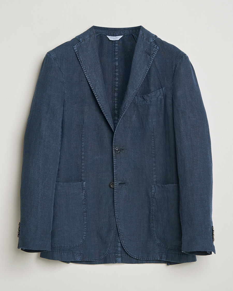 Homme | Blazers | Boglioli | K Jacket Linen Blazer Navy