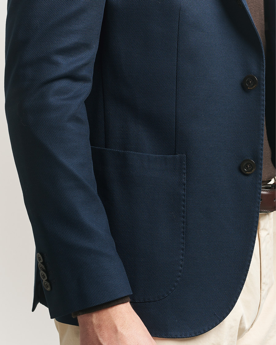 Heren | Blazers | Boglioli | K Jacket Jersey Blazer Navy