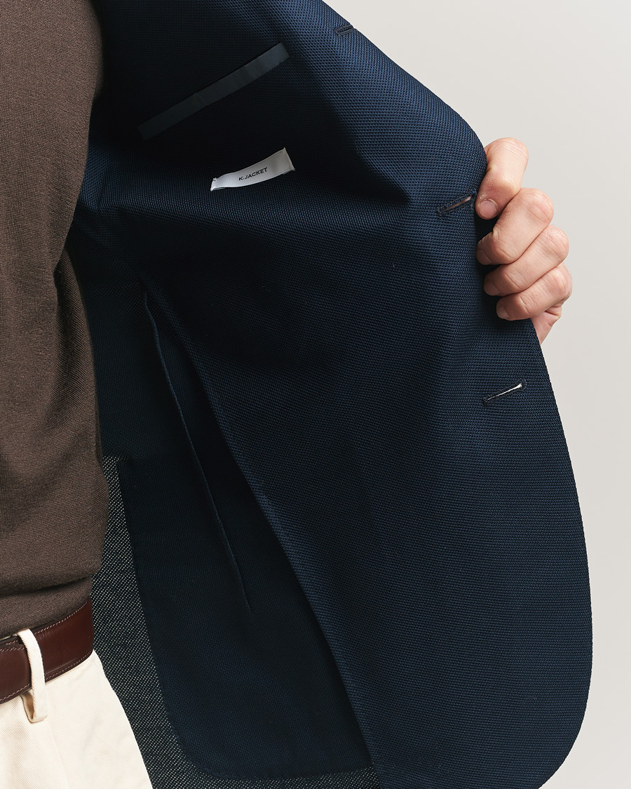 Heren | Blazers | Boglioli | K Jacket Jersey Blazer Navy
