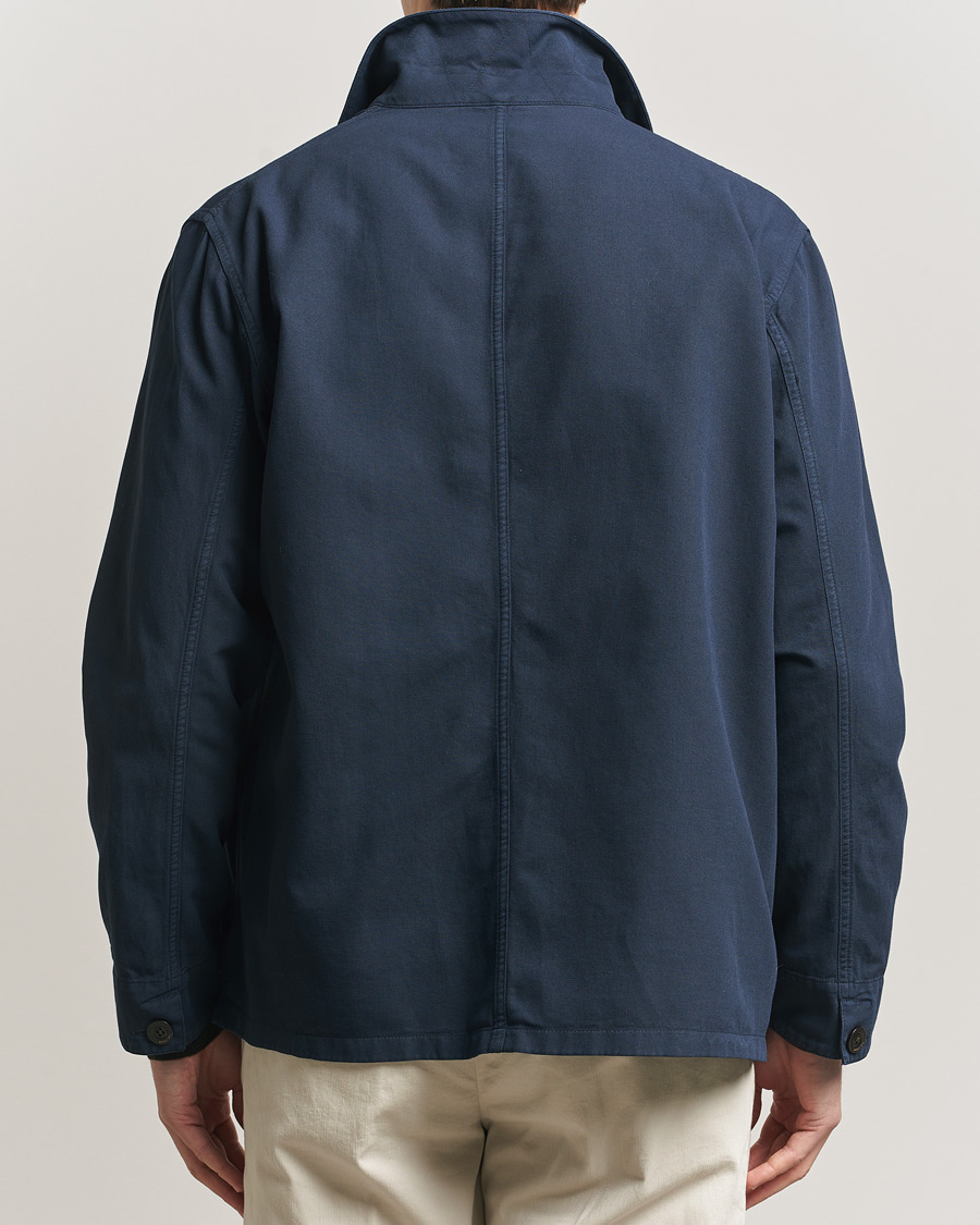 Heren | Jassen | Boglioli | Cotton Gabardine Work Jacket Navy