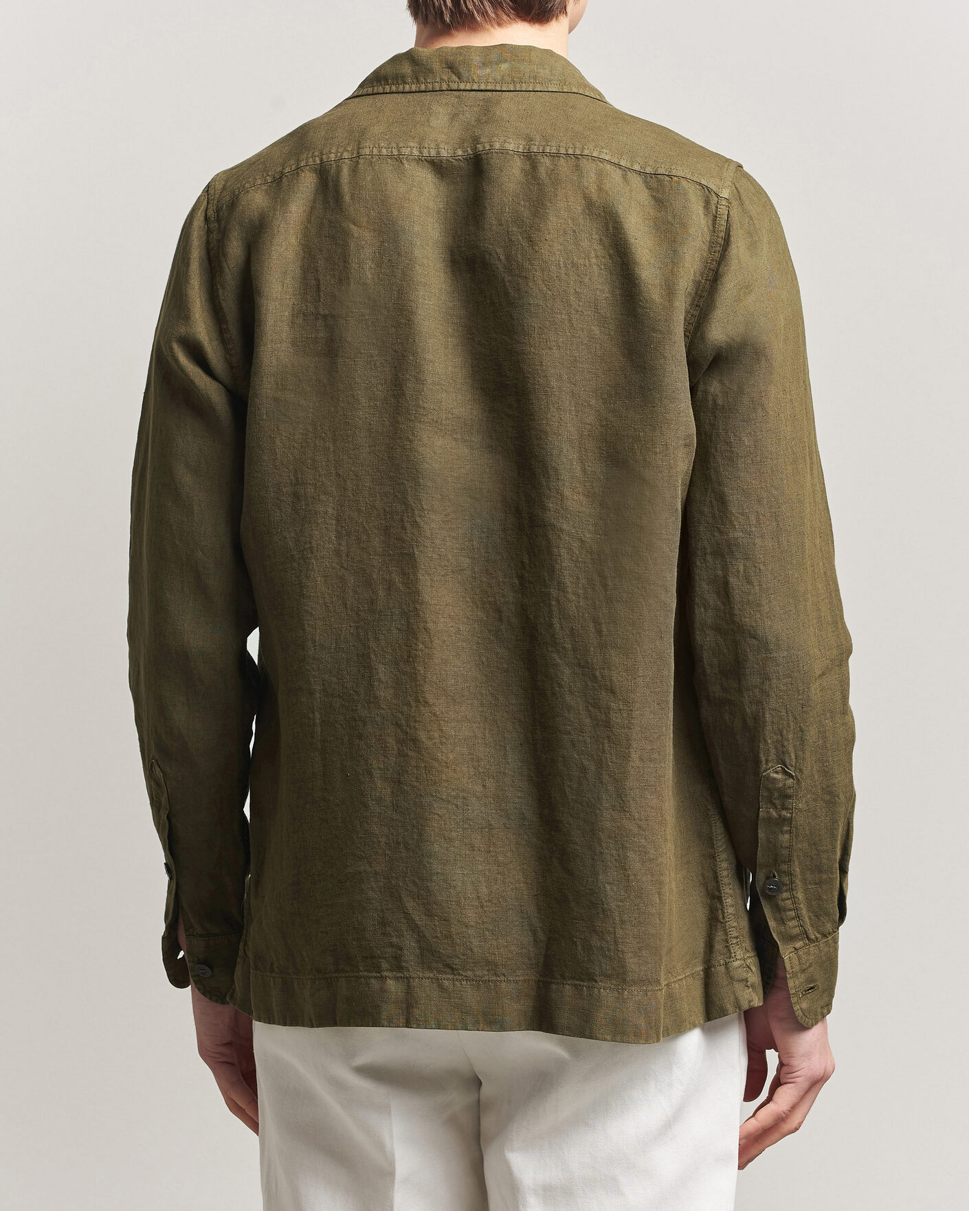 Homme | Manteaux Et Vestes | Boglioli | Linen Painter Jacket Military