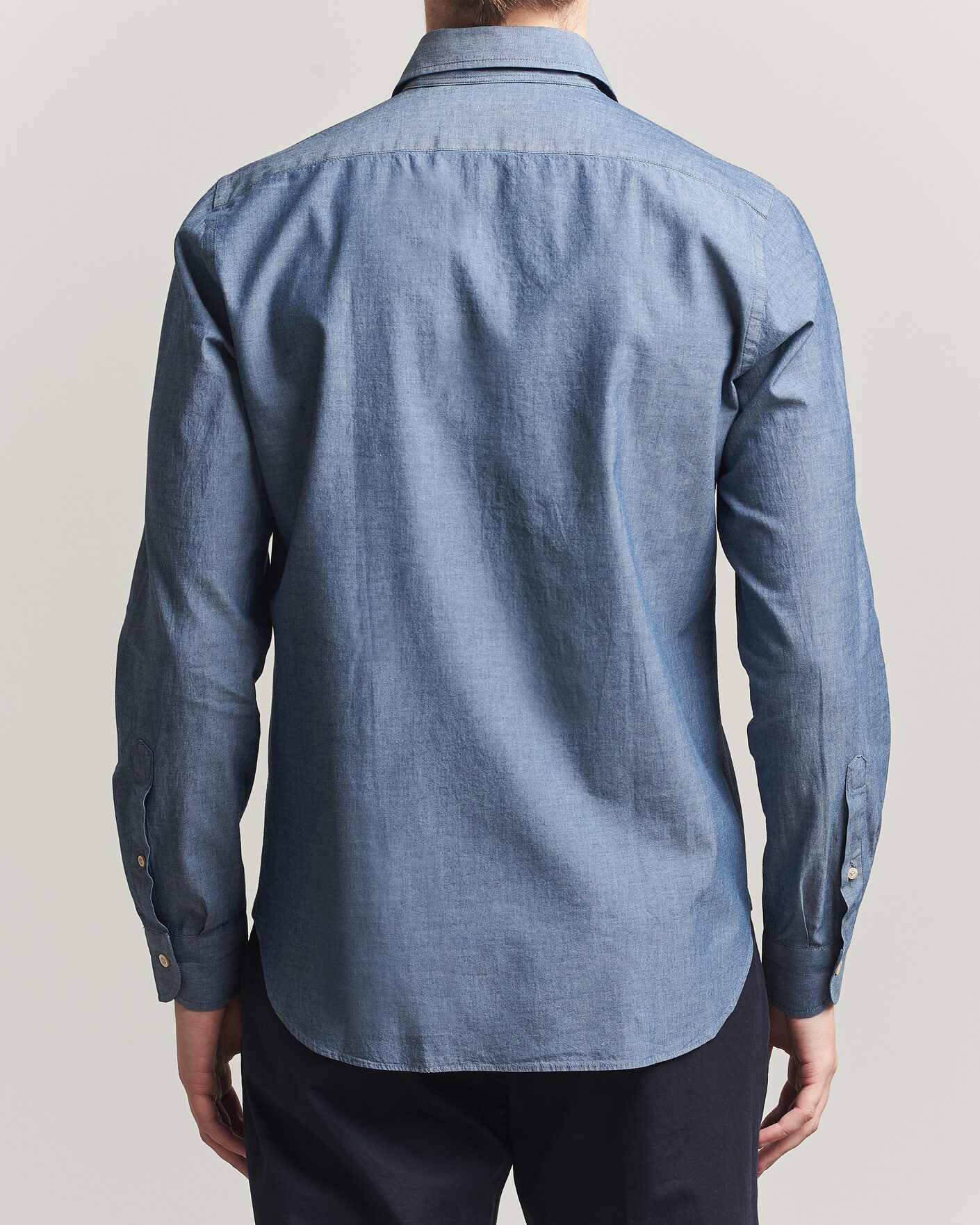 Homme | Chemises | Boglioli | Chambray Shirt Medium Blue