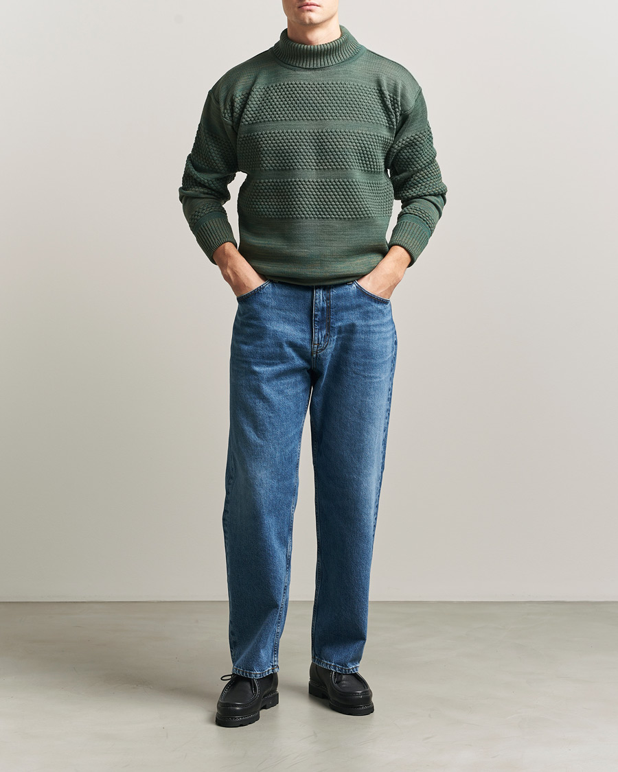 Homme | Pulls Et Tricots | S.N.S. Herning | Fisherman Sweater Natural Machine Green
