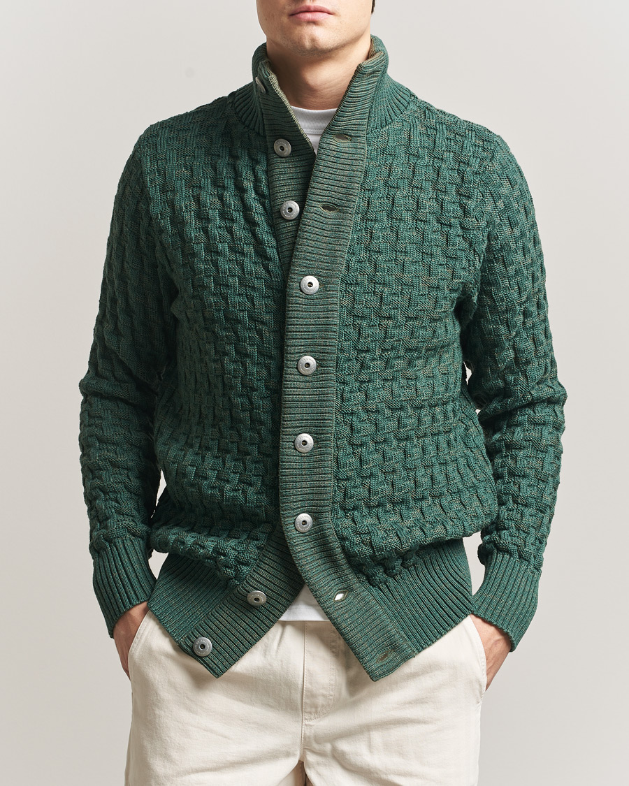 Heren | Truien | S.N.S. Herning | Stark Cardigan Machine Green