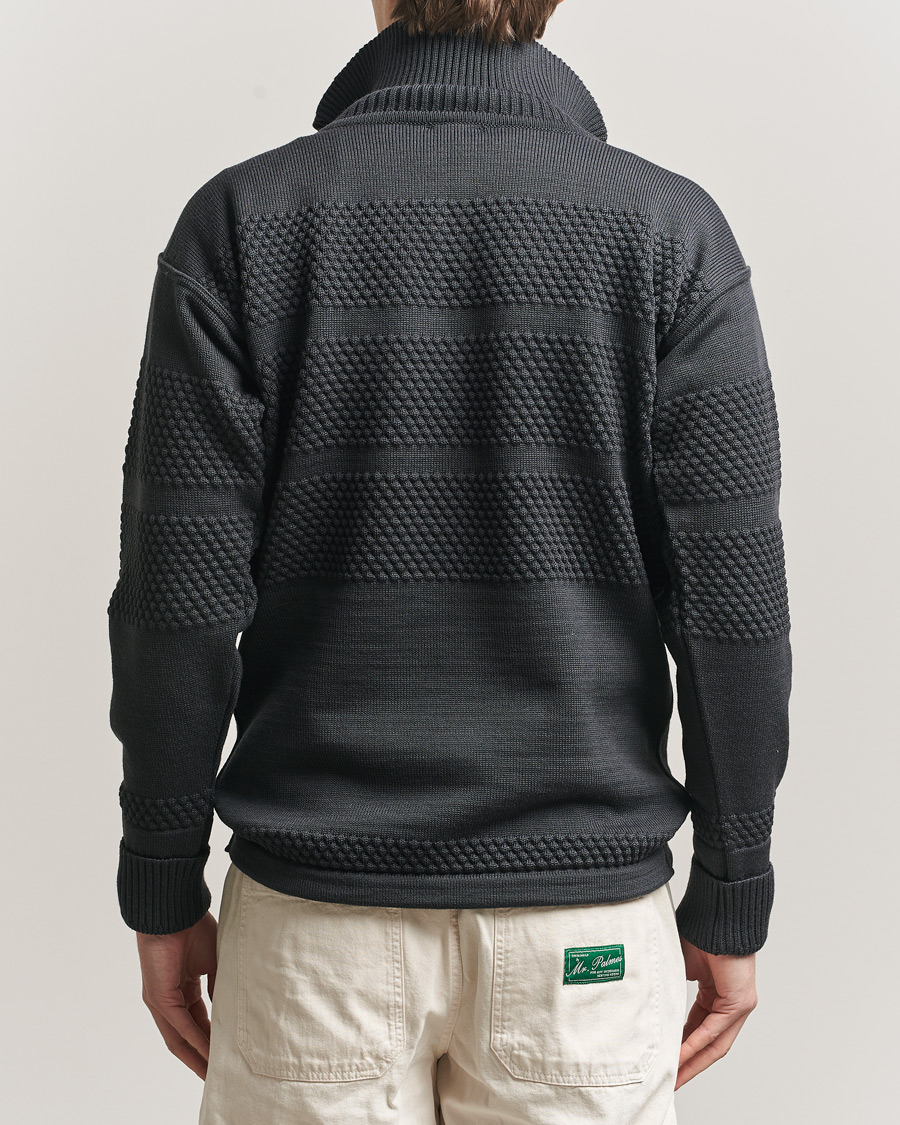 Heren | Truien | S.N.S. Herning | Fisherman Short Zip Molten Grey