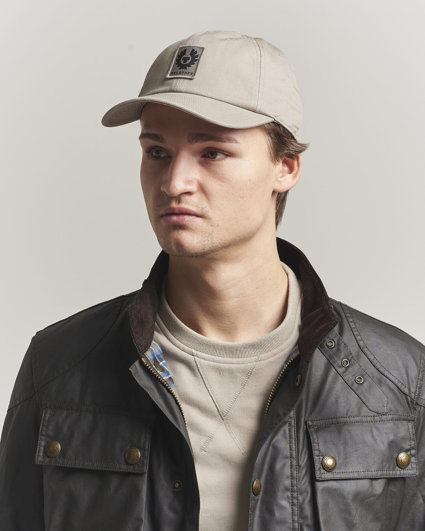 Homme | Bobs Et Casquettes | Belstaff | Pheonix Logo Cap Dark Sand