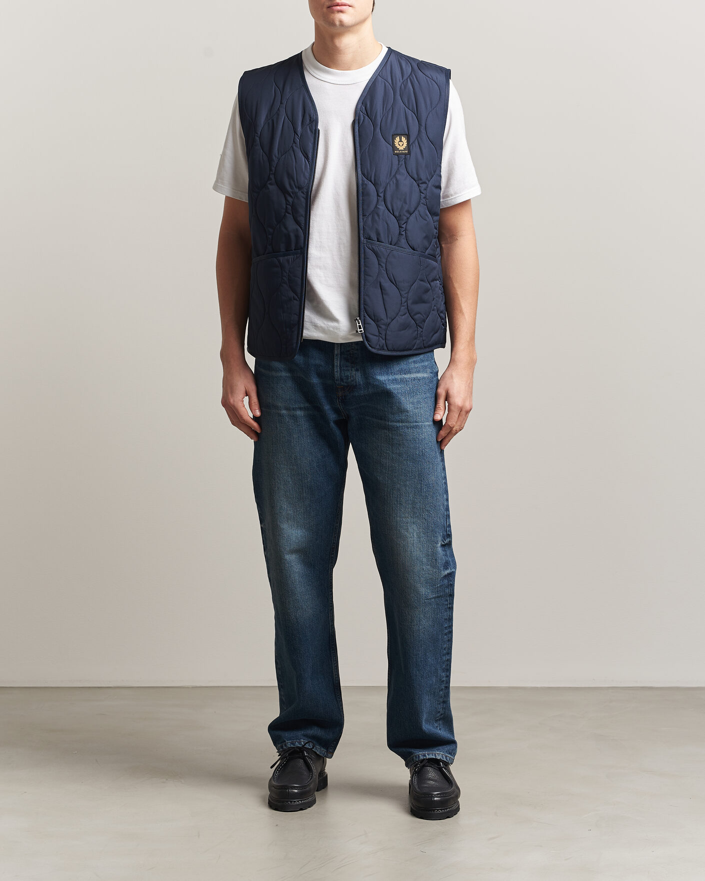 Heren | Gilets | Belstaff | Base Gilet Dark Ink