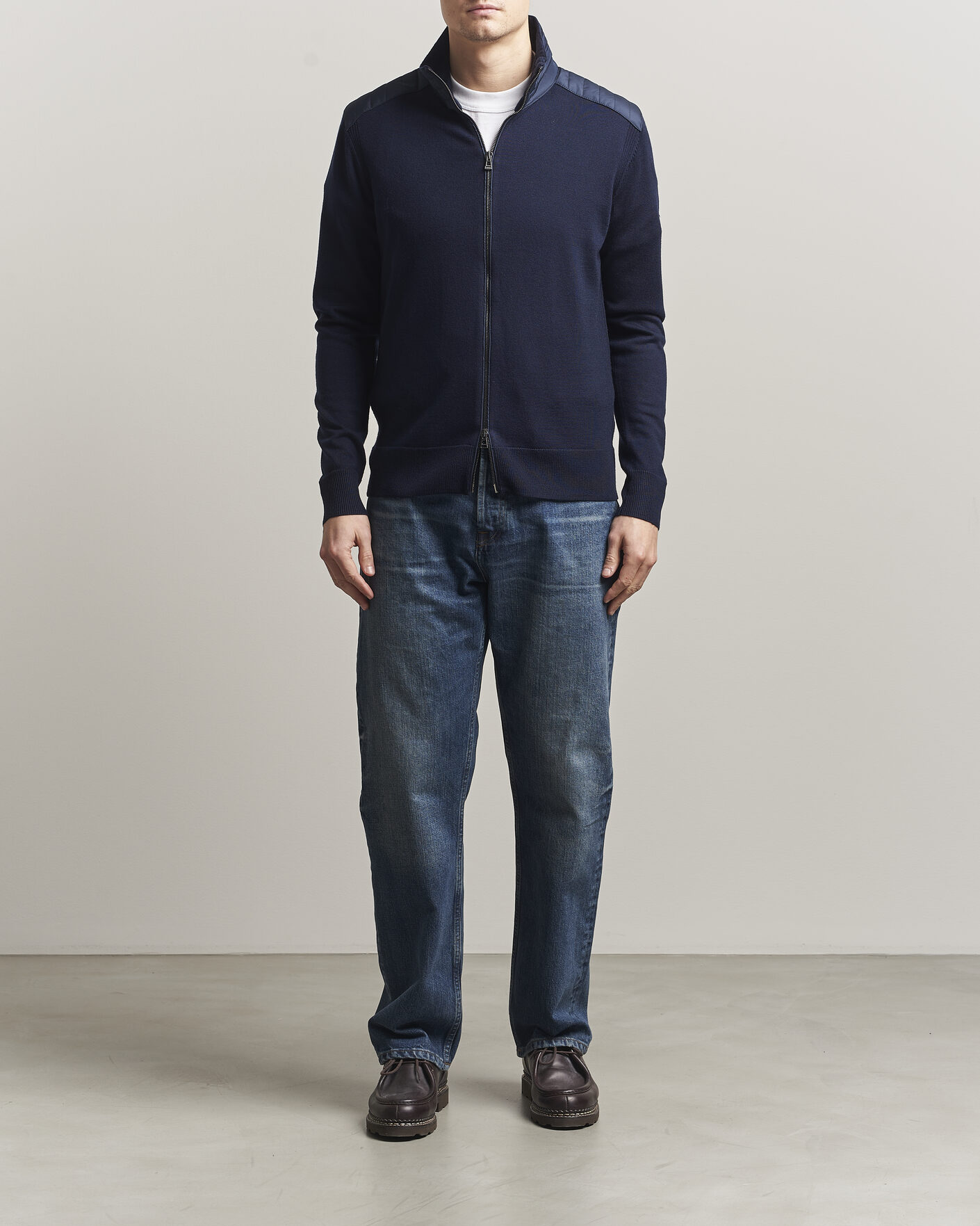 Heren | Truien | Belstaff | Kelby Knitted Full Zip Dark Ink