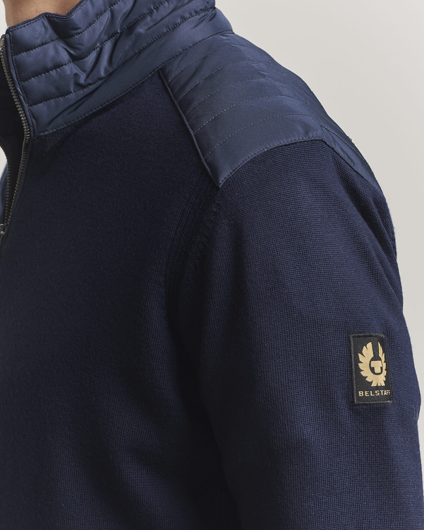 Heren | Truien | Belstaff | Kelby Knitted Full Zip Dark Ink