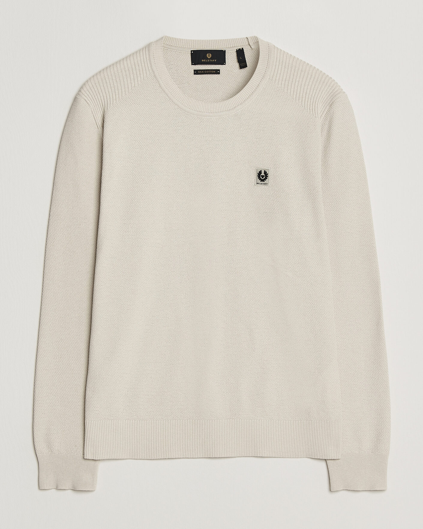 Homme | Pulls Et Tricots | Belstaff | Coast Knitted Crew Neck Silver Birch