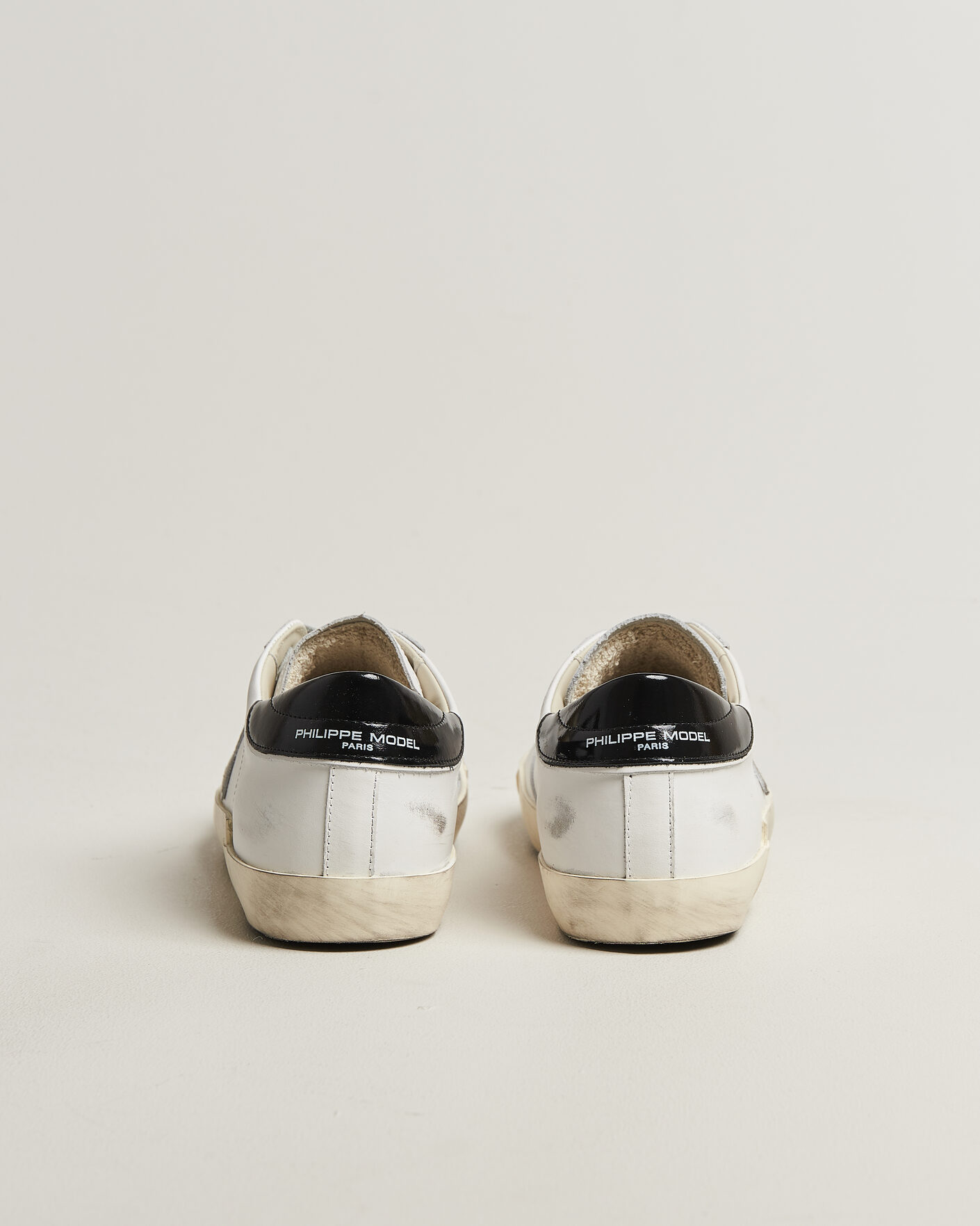 Homme | Baskets | Philippe Model | PRSX Low Top Canvas Mix Sneaker White/Black