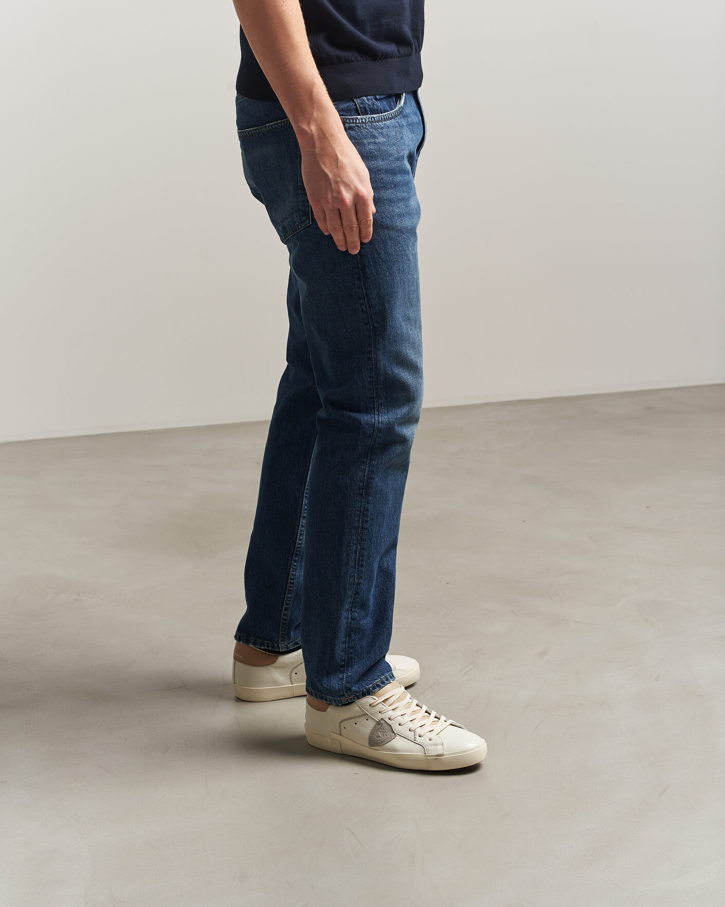 Homme | Baskets | Philippe Model | PRSX Low Top Canvas Mix Sneaker White/Beige